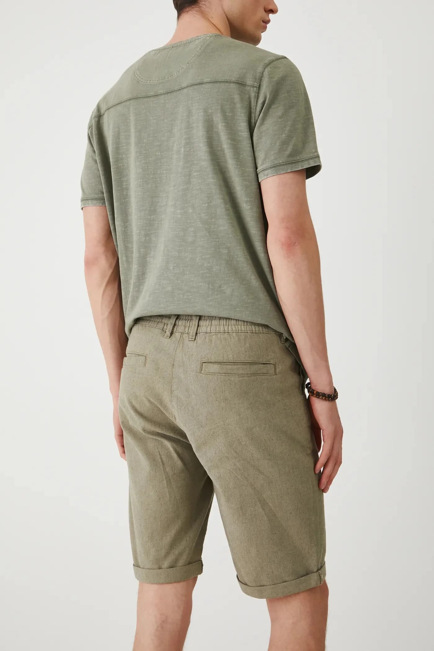 Шорты из смесового льна - фото 3