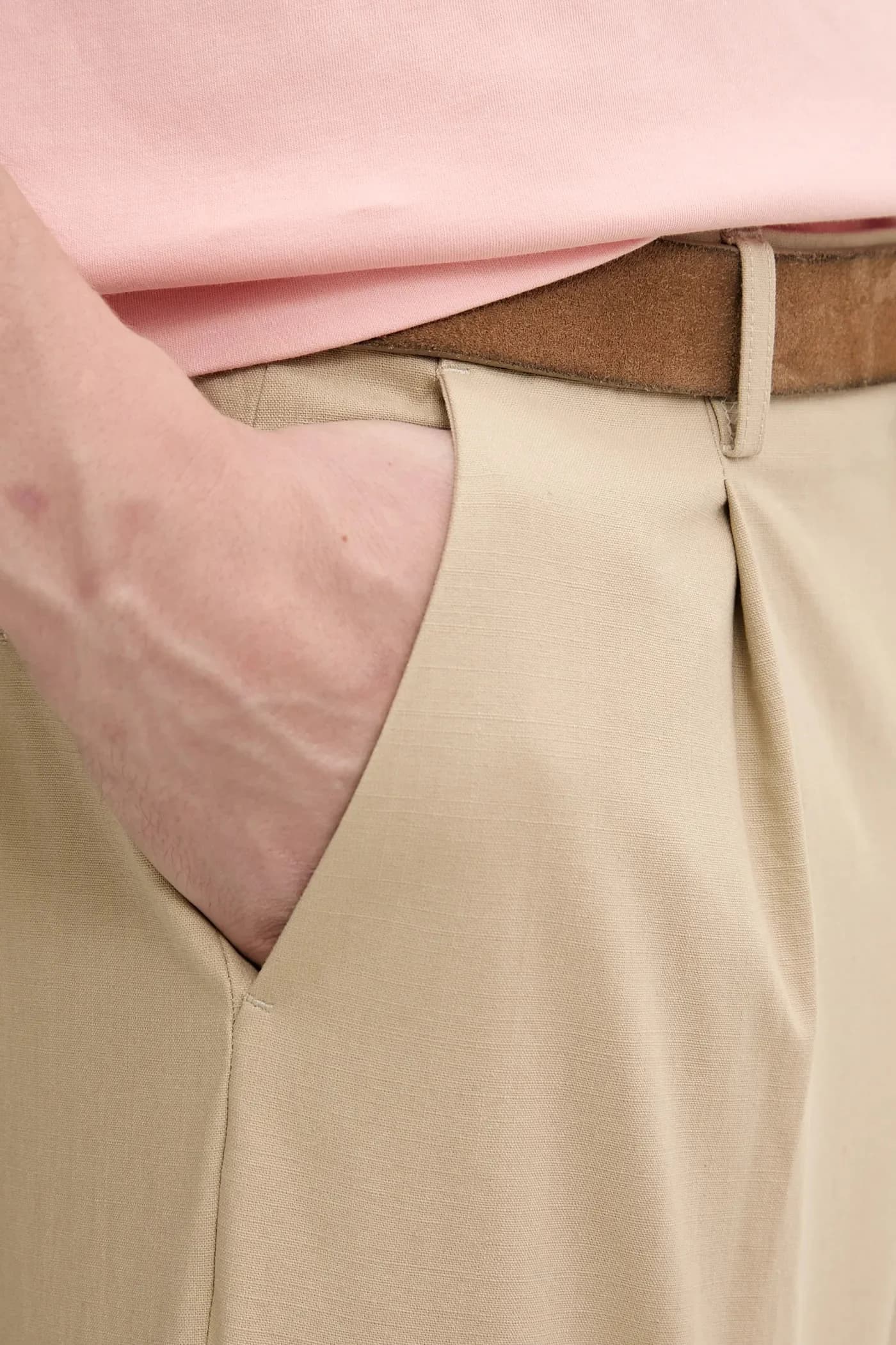 Короткие шорты из хлопка с круглым вырезом - фото 4