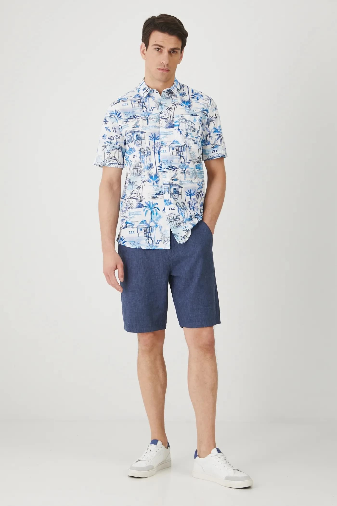 Льняные шорты - фото 2