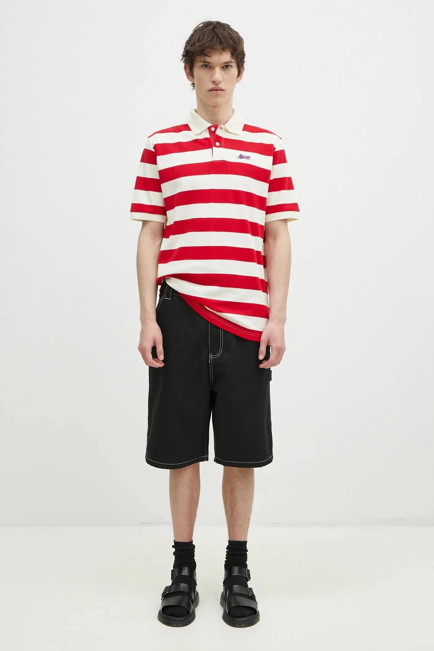 джинсовые шорты Canvas Carpenter Shorts - фото 6