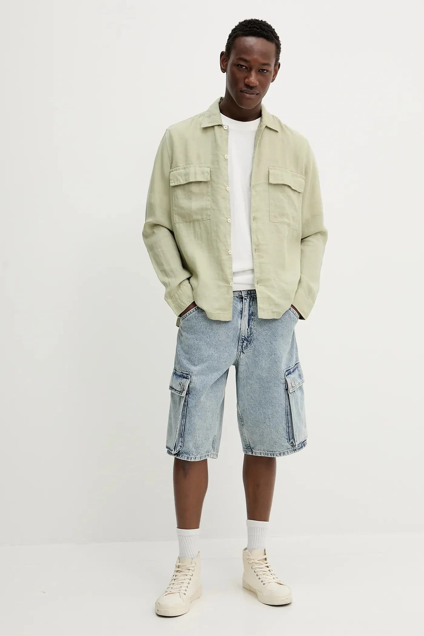 Джинсовые шорты 478 BAGGY CARGO SHORTS - фото 2
