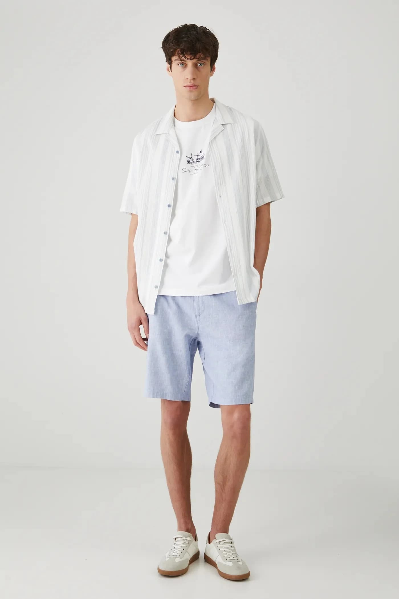 Льняные шорты - фото 2