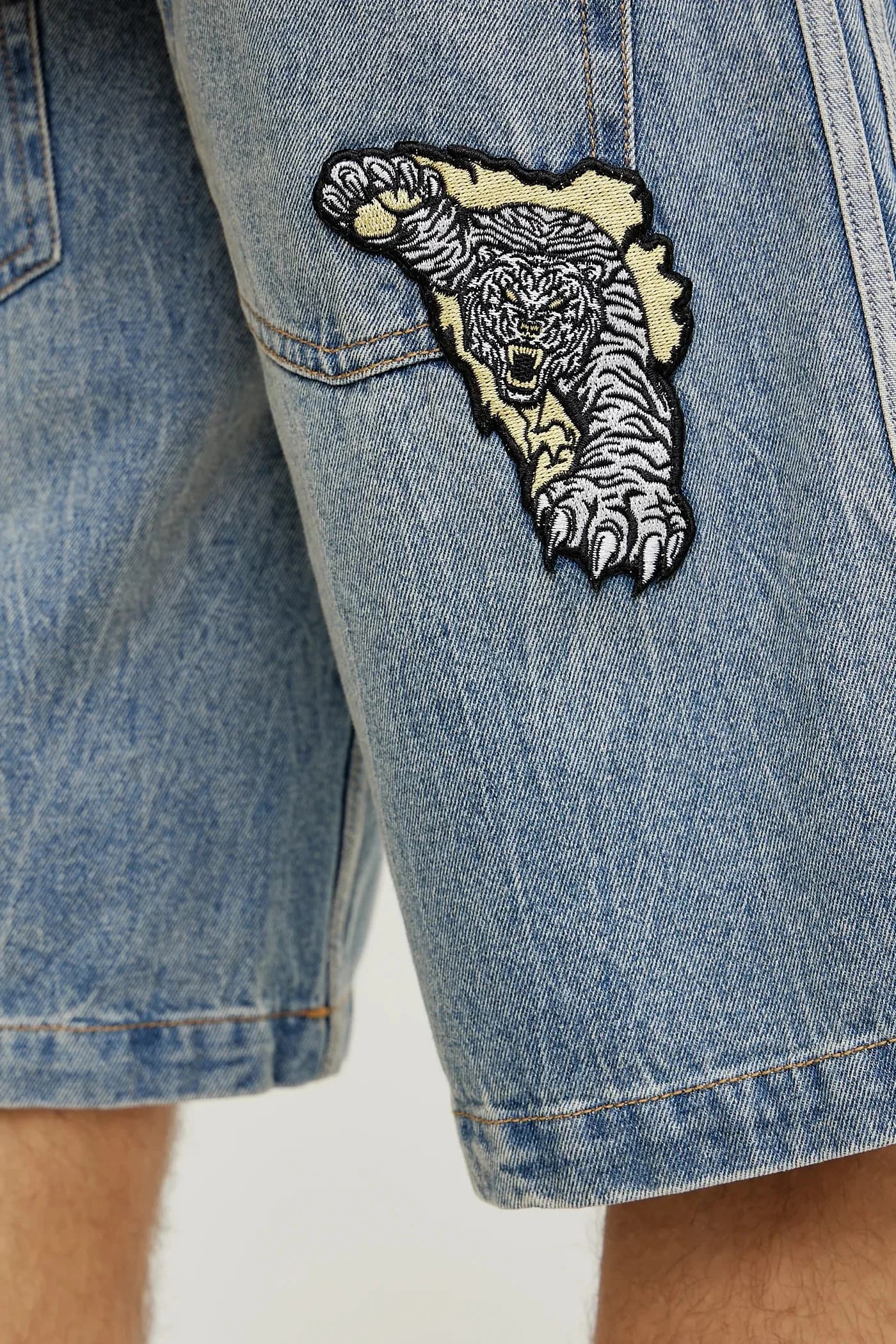 ДЖИНСОВЫЕ ШОРТЫ джинсовые шорты - фото 5