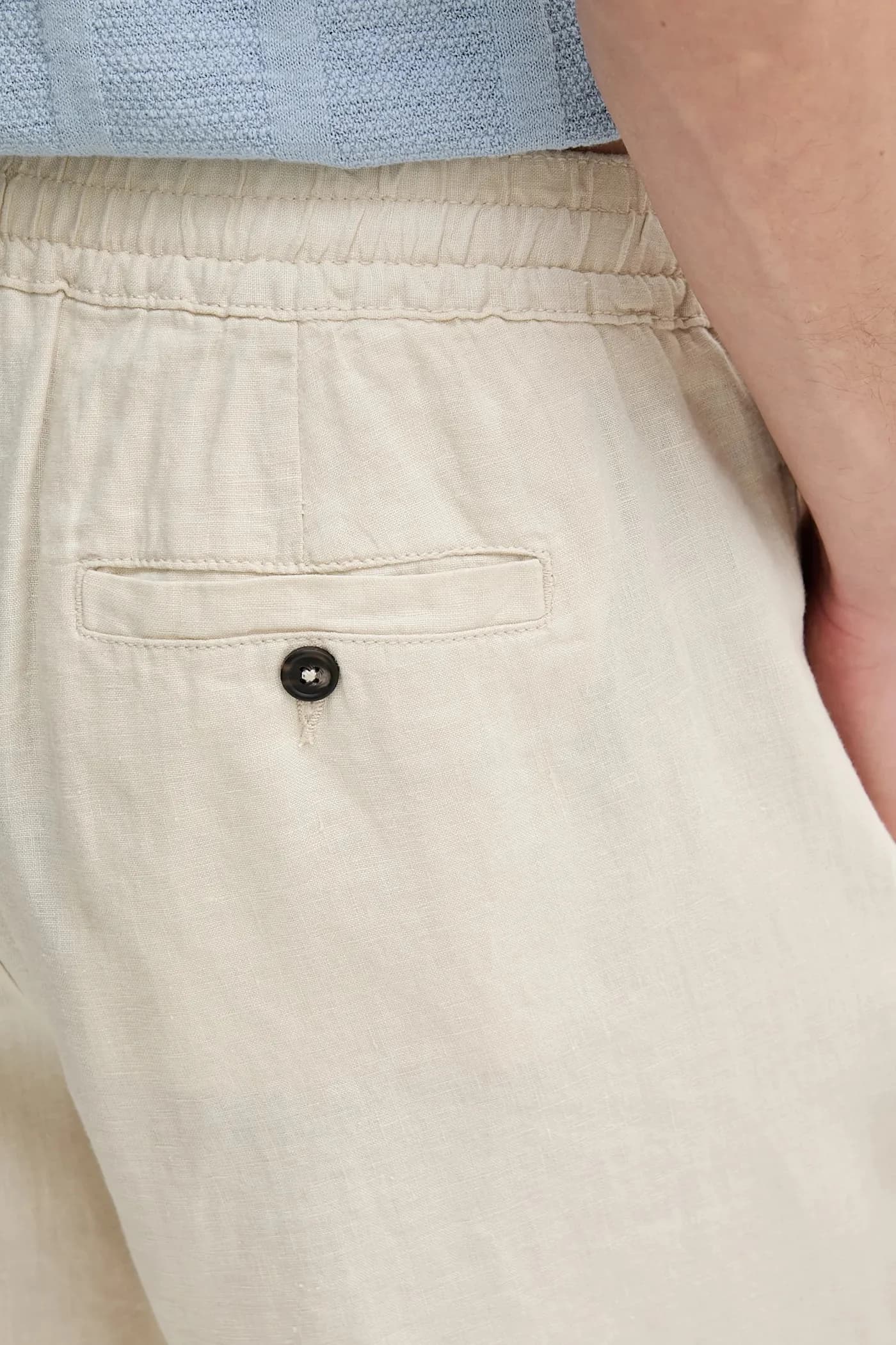 Льняные шорты - фото 4