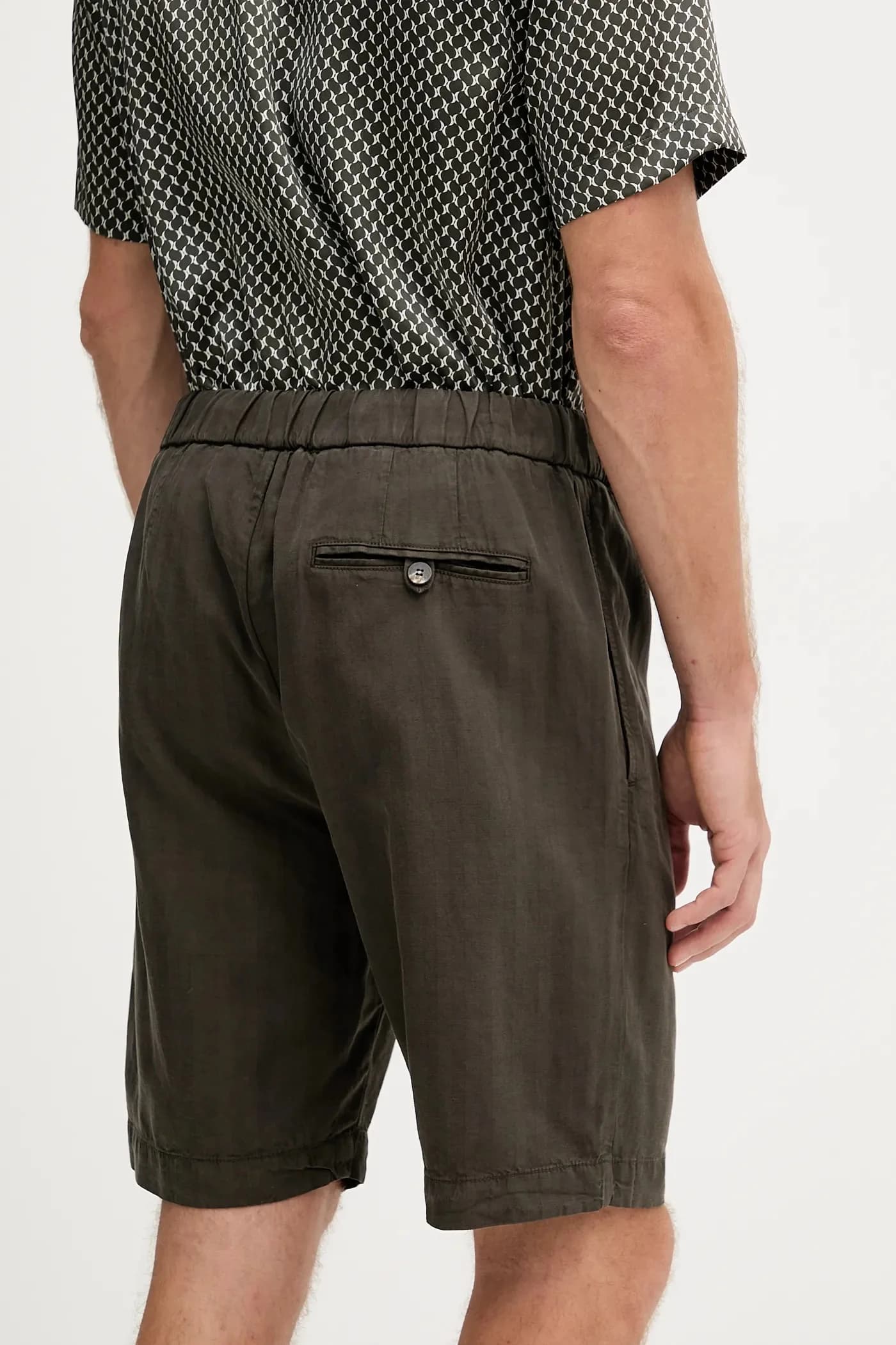 Шорты из смесового льна - фото 3