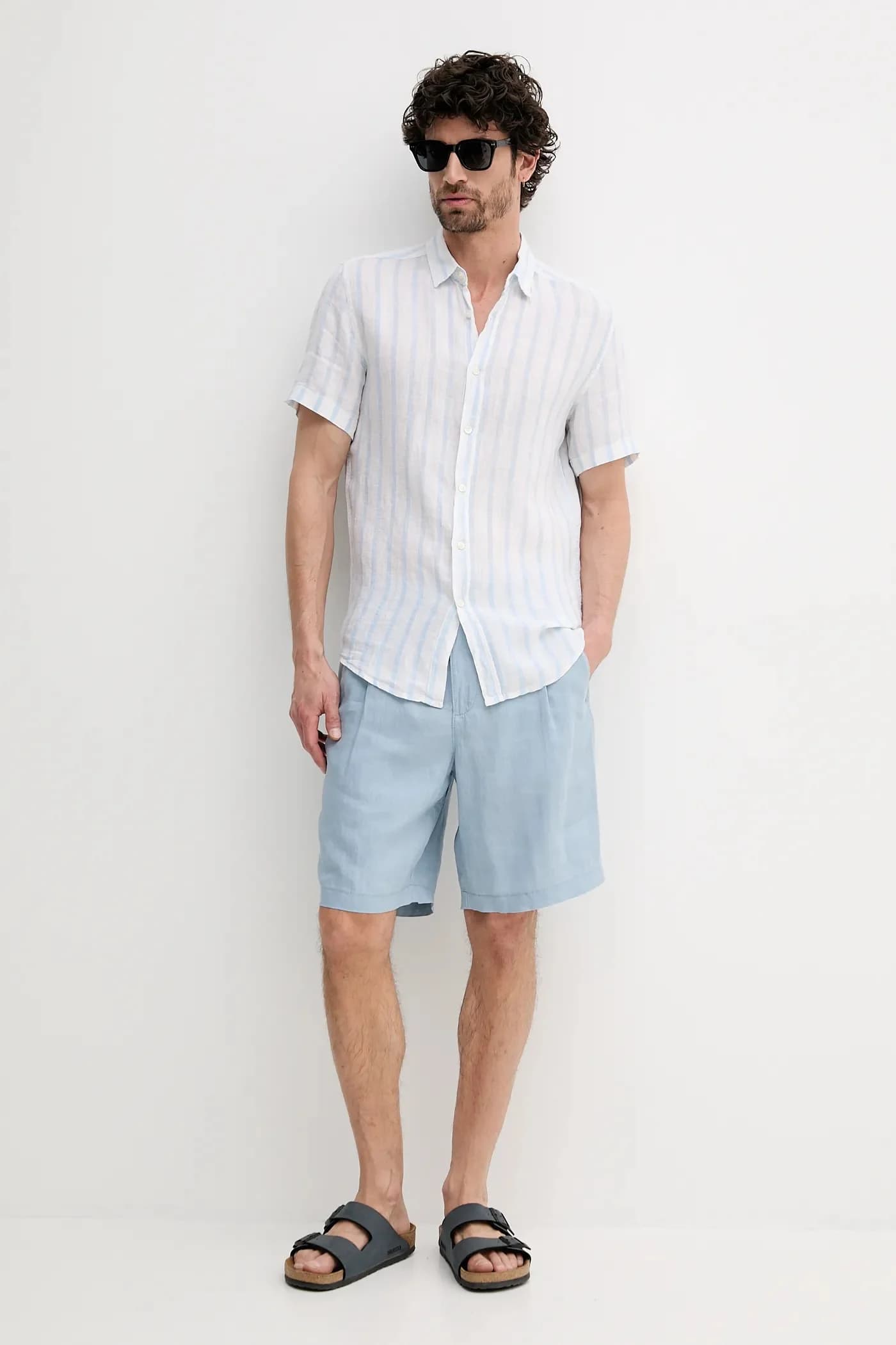 Льняные шорты - фото 2