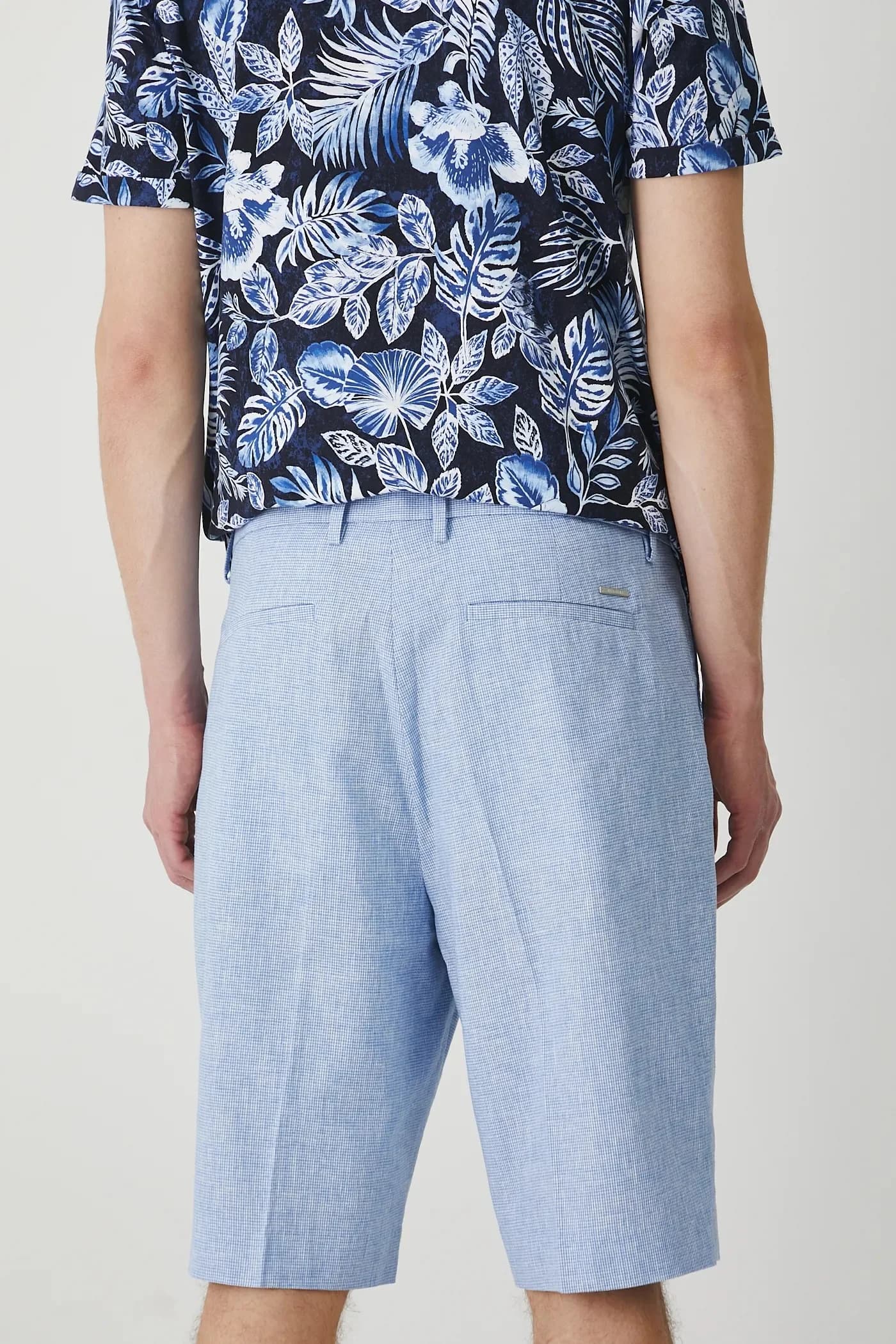 Шорты из смесового льна - фото 3