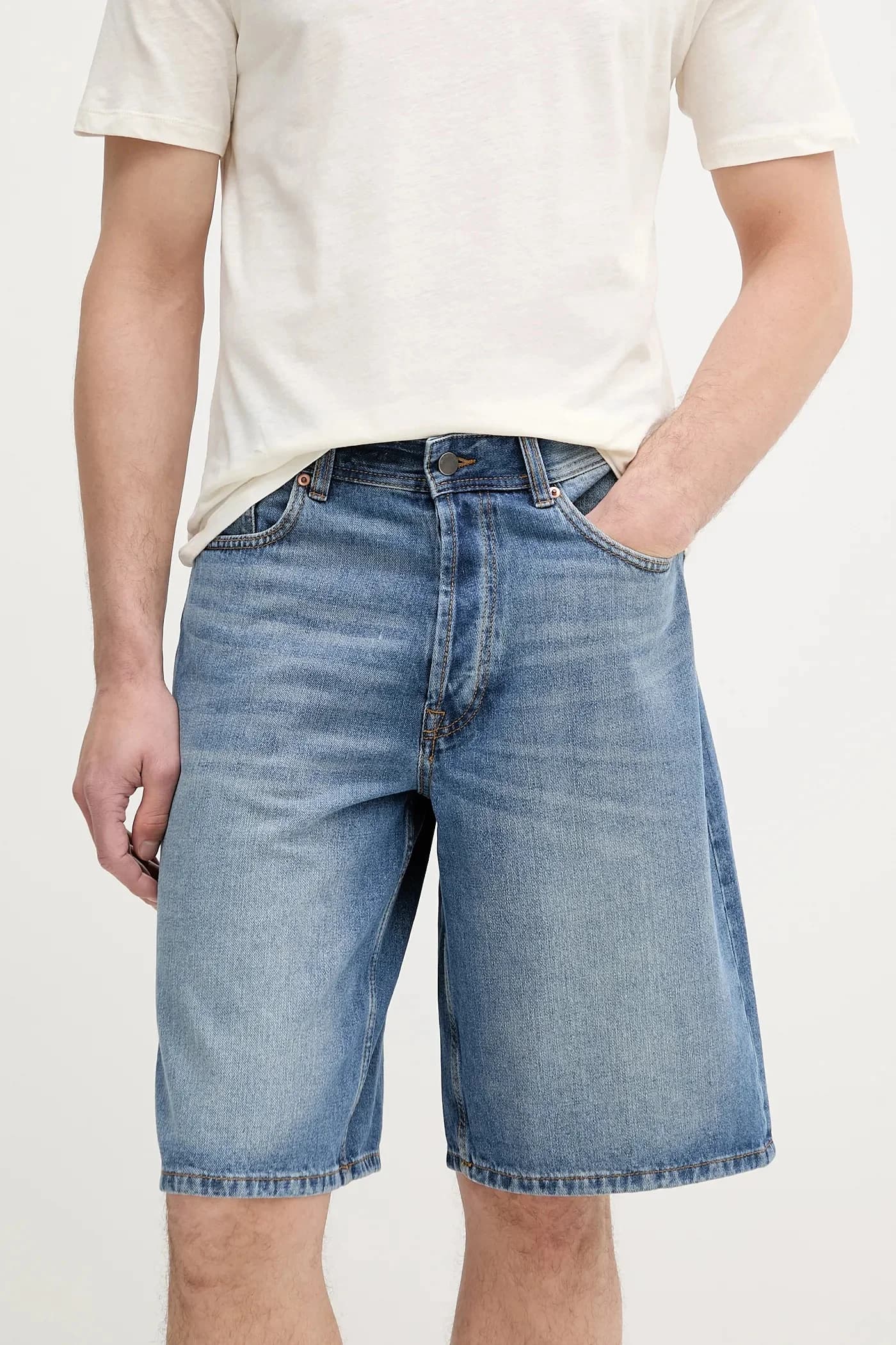Хлопковые джинсовые шорты