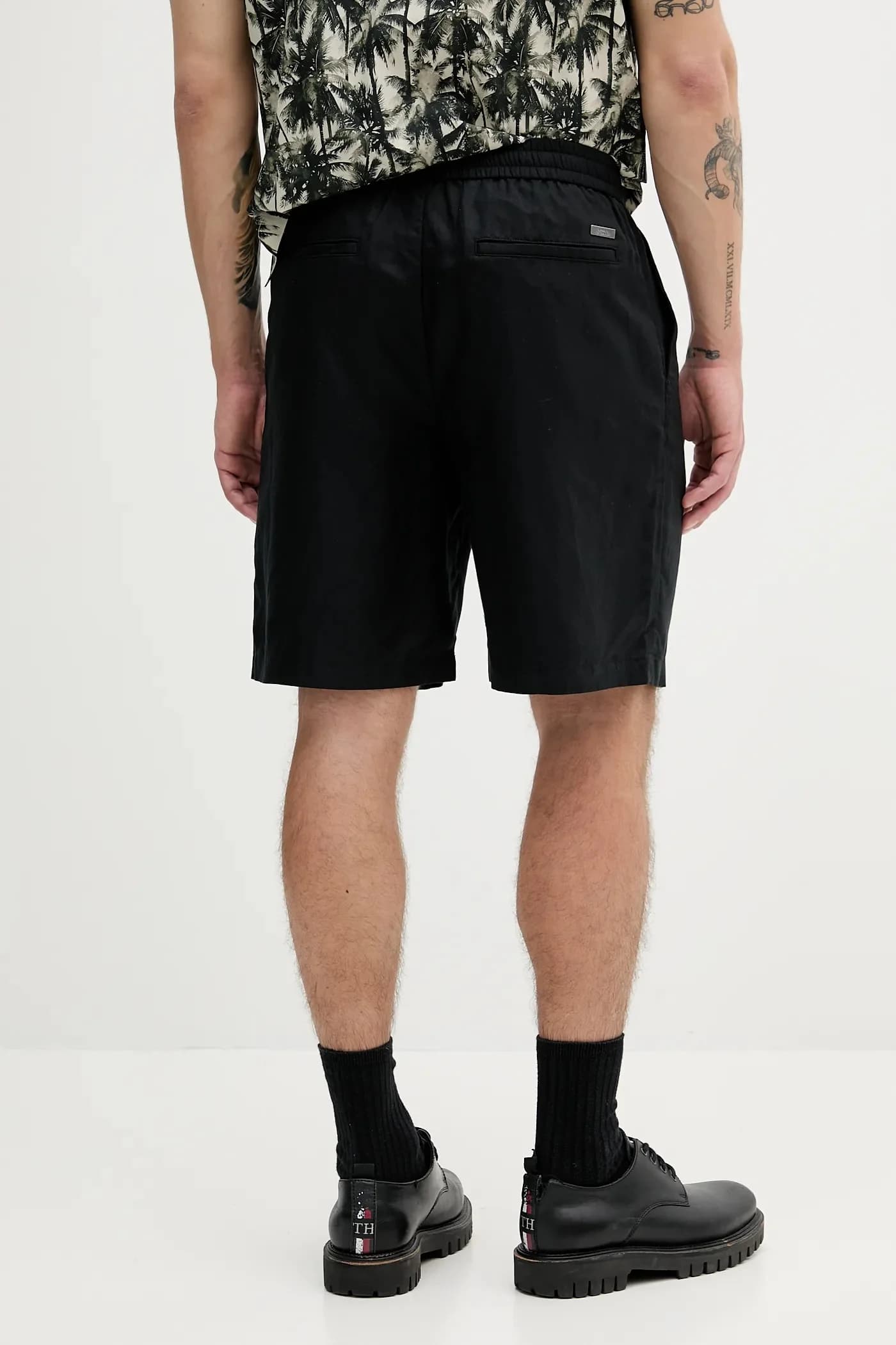 Шорты из смесового льна - фото 3