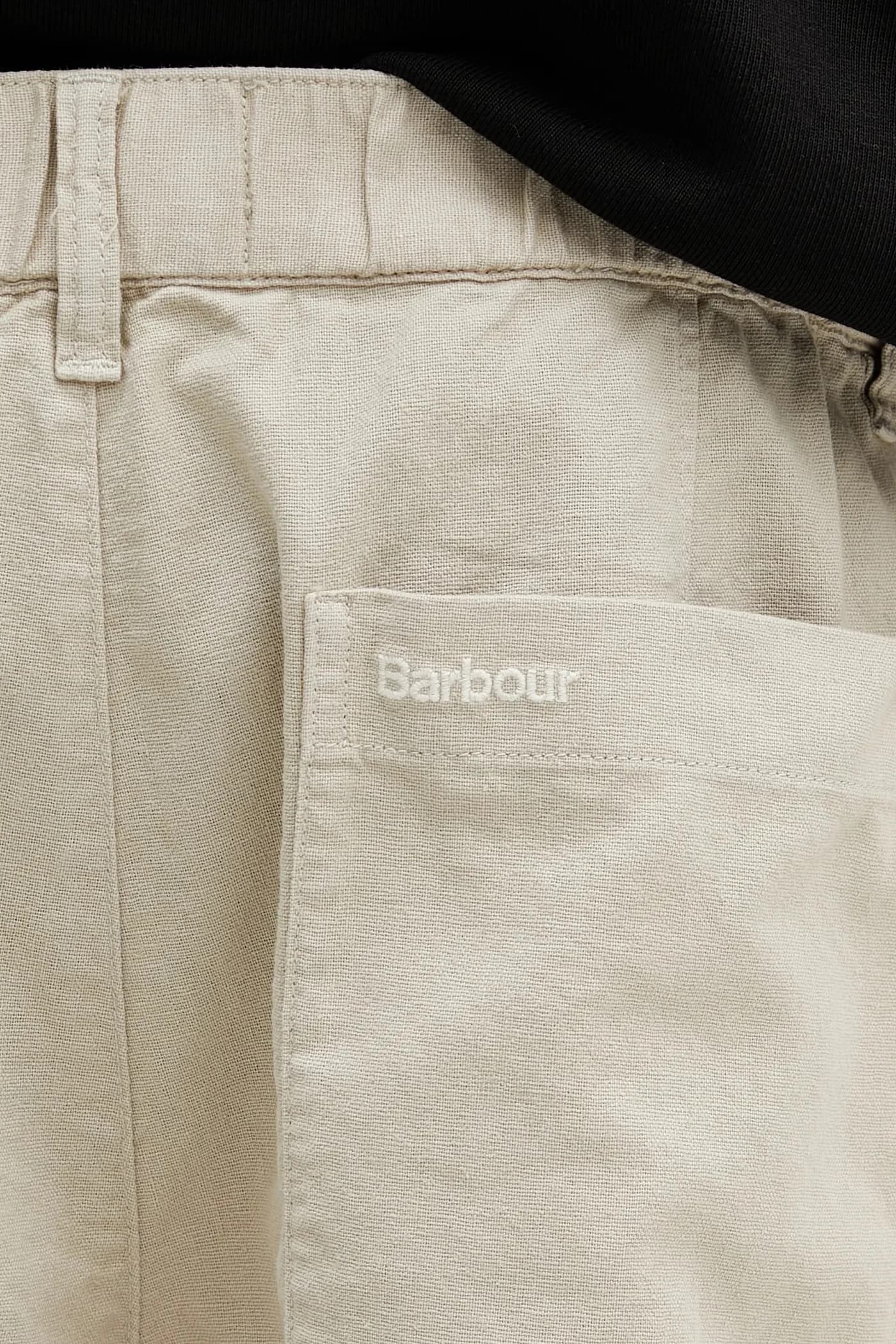 Шорты Barbour Короткие шорты из натуральной льняной смеси - фото 4