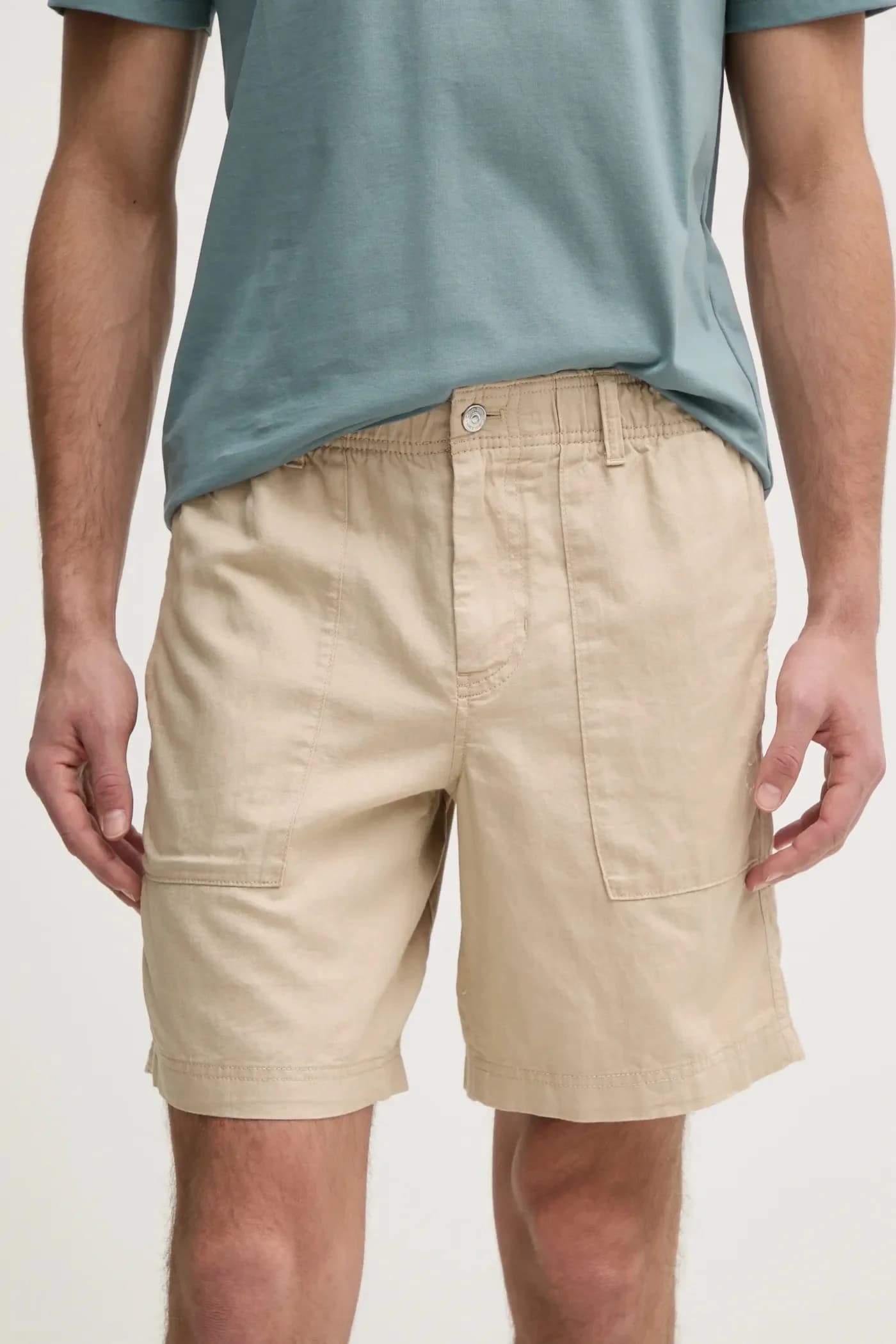 Шорты из смесового льна - фото 4