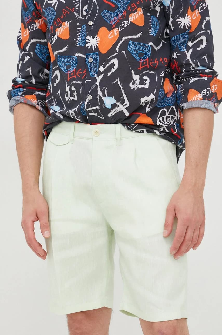 Льняные шорты - фото 2