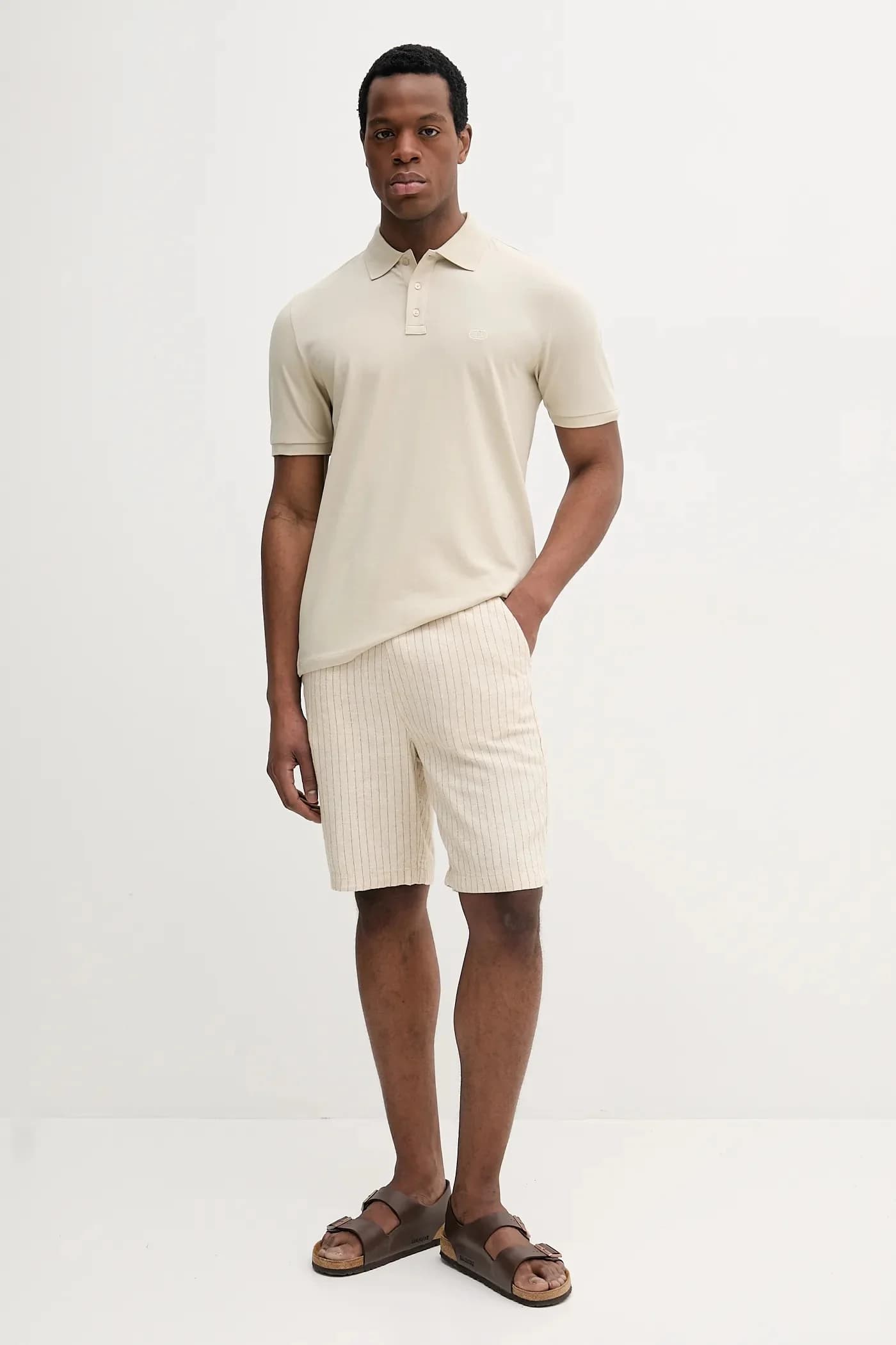 Шорты из смесового льна - фото 2