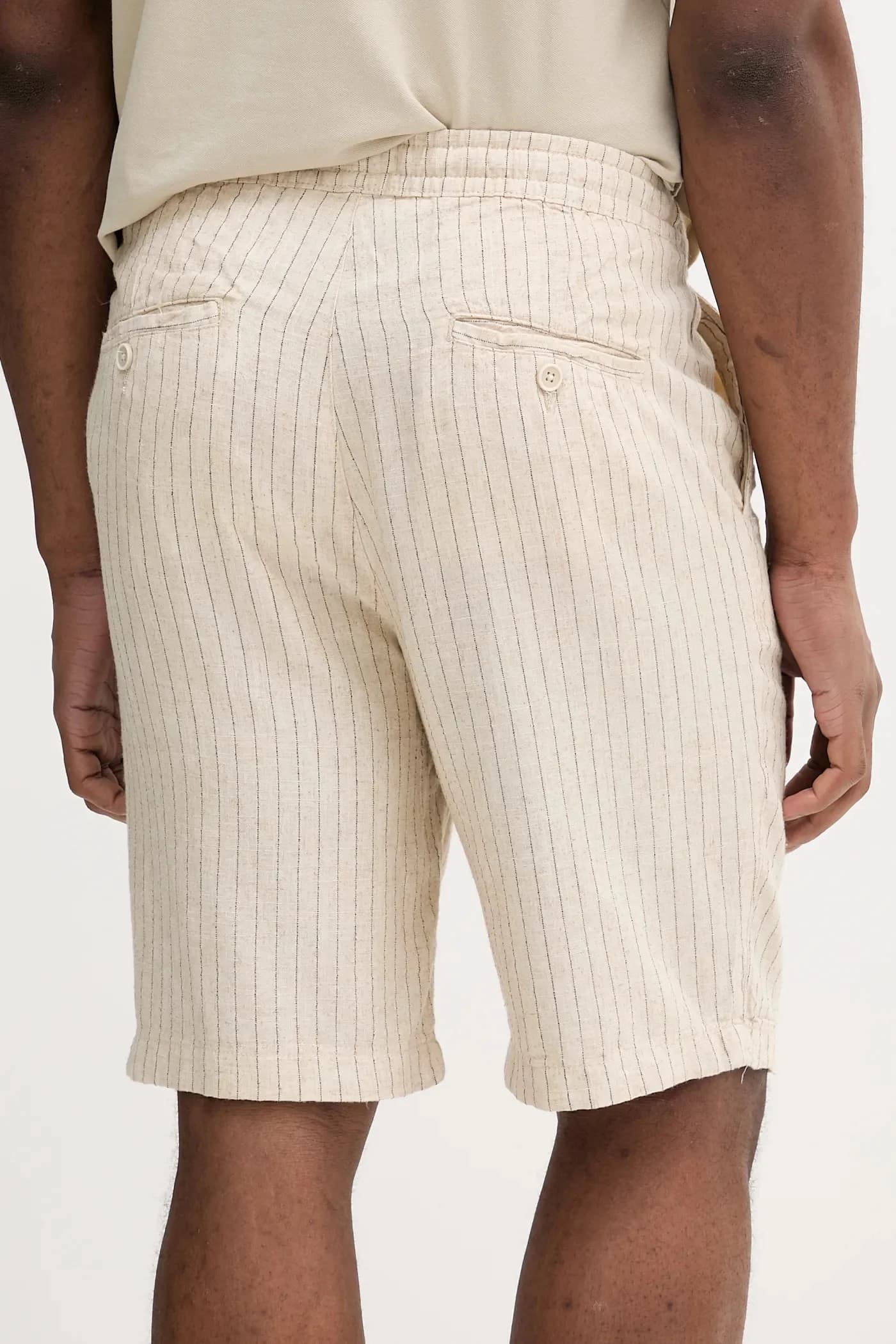 Шорты из смесового льна - фото 3
