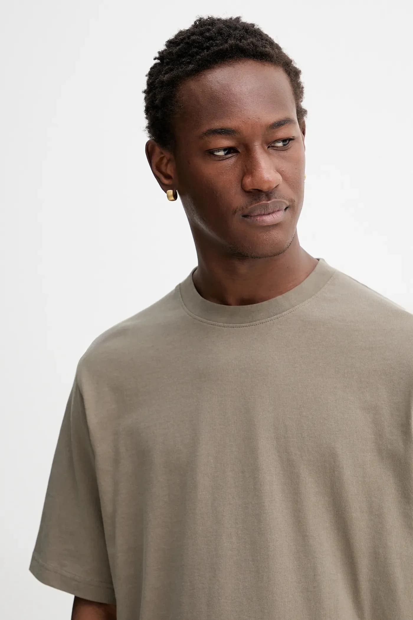 Хлопковая футболка свободного кроя с логотипом Badge - фото 4