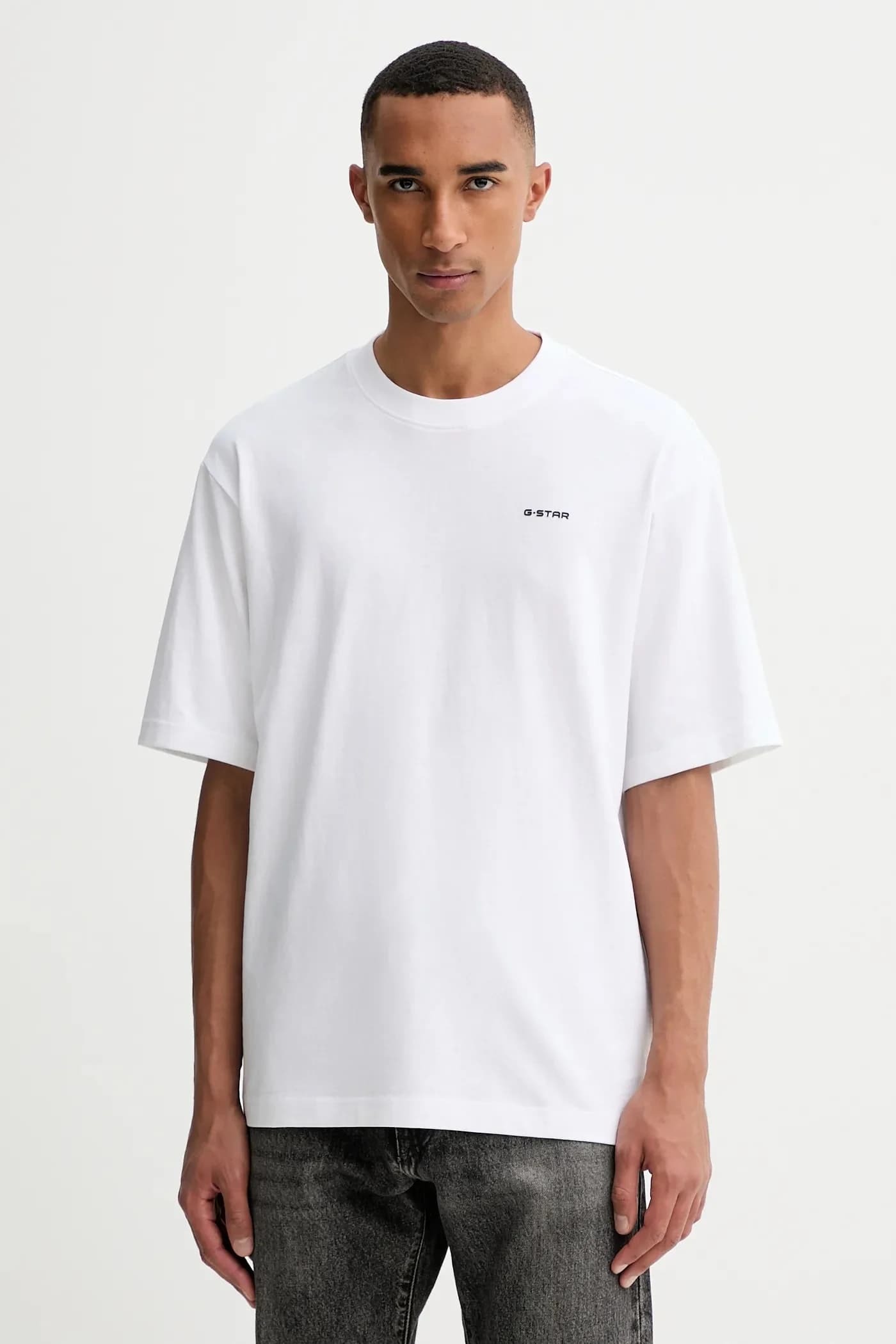 Хлопковая футболка свободного кроя