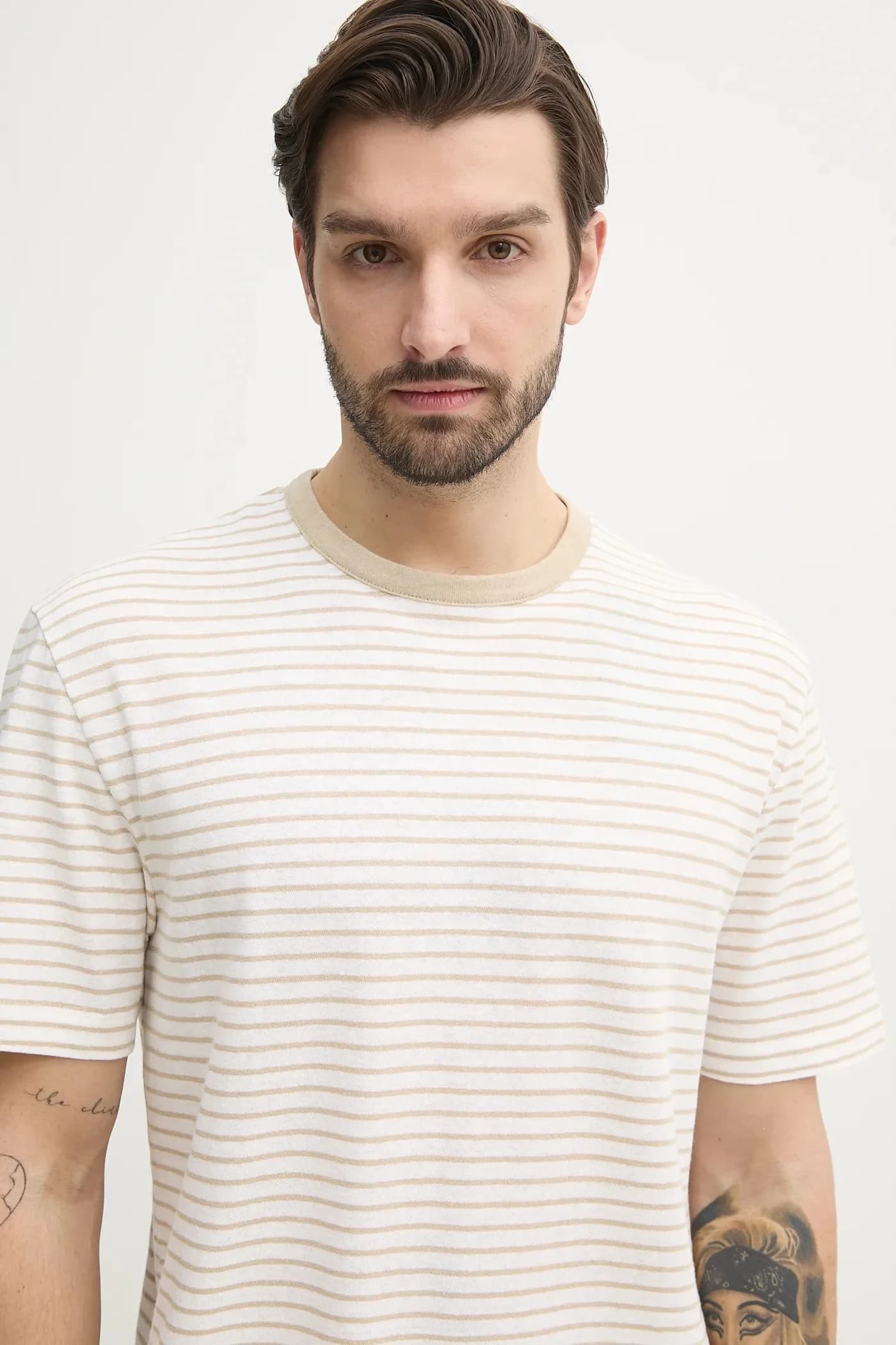 Футболка из смесового льна - фото 4