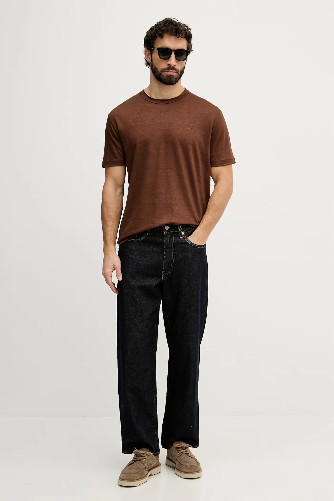 Льняная футболка - фото 2