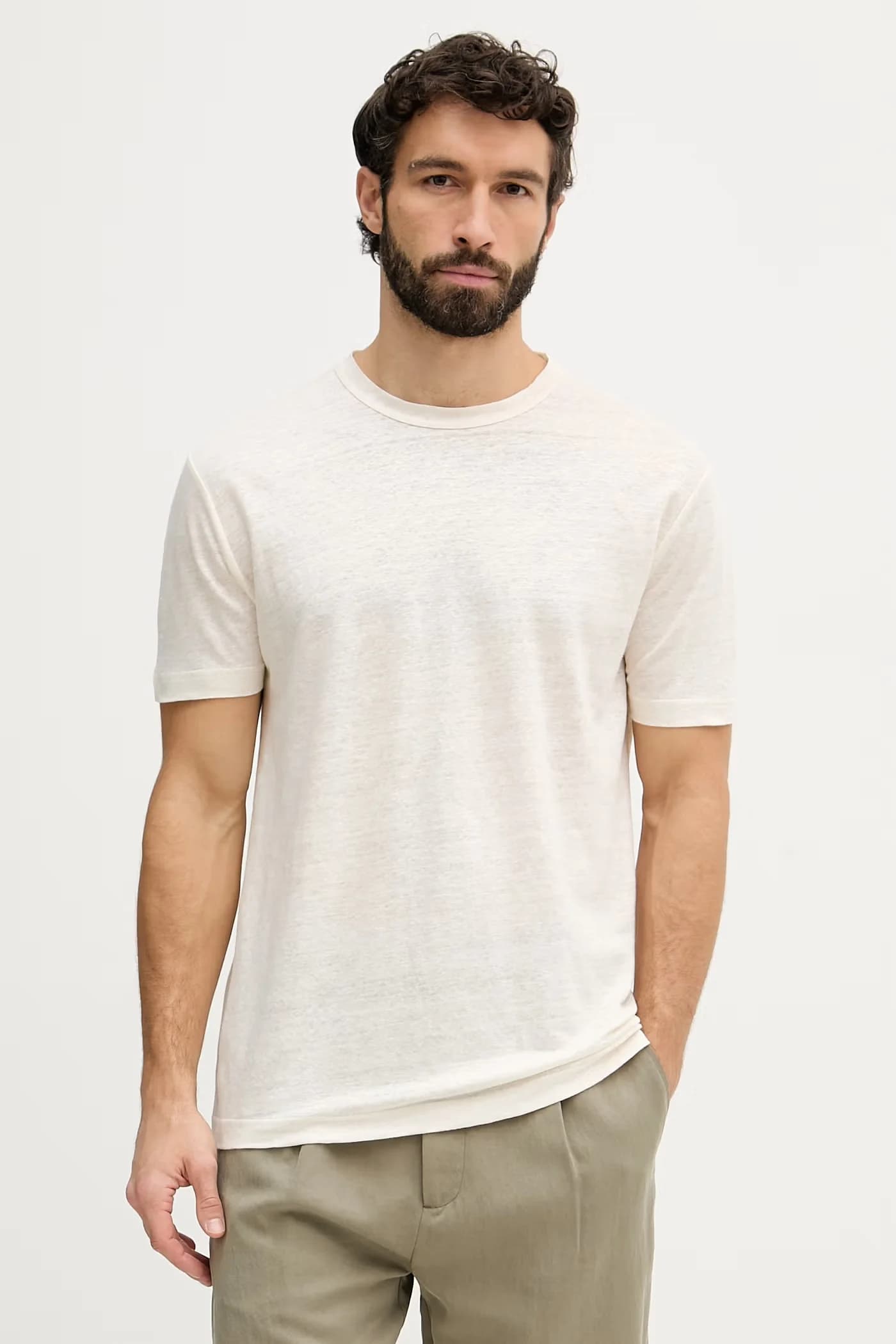 Льняная футболка