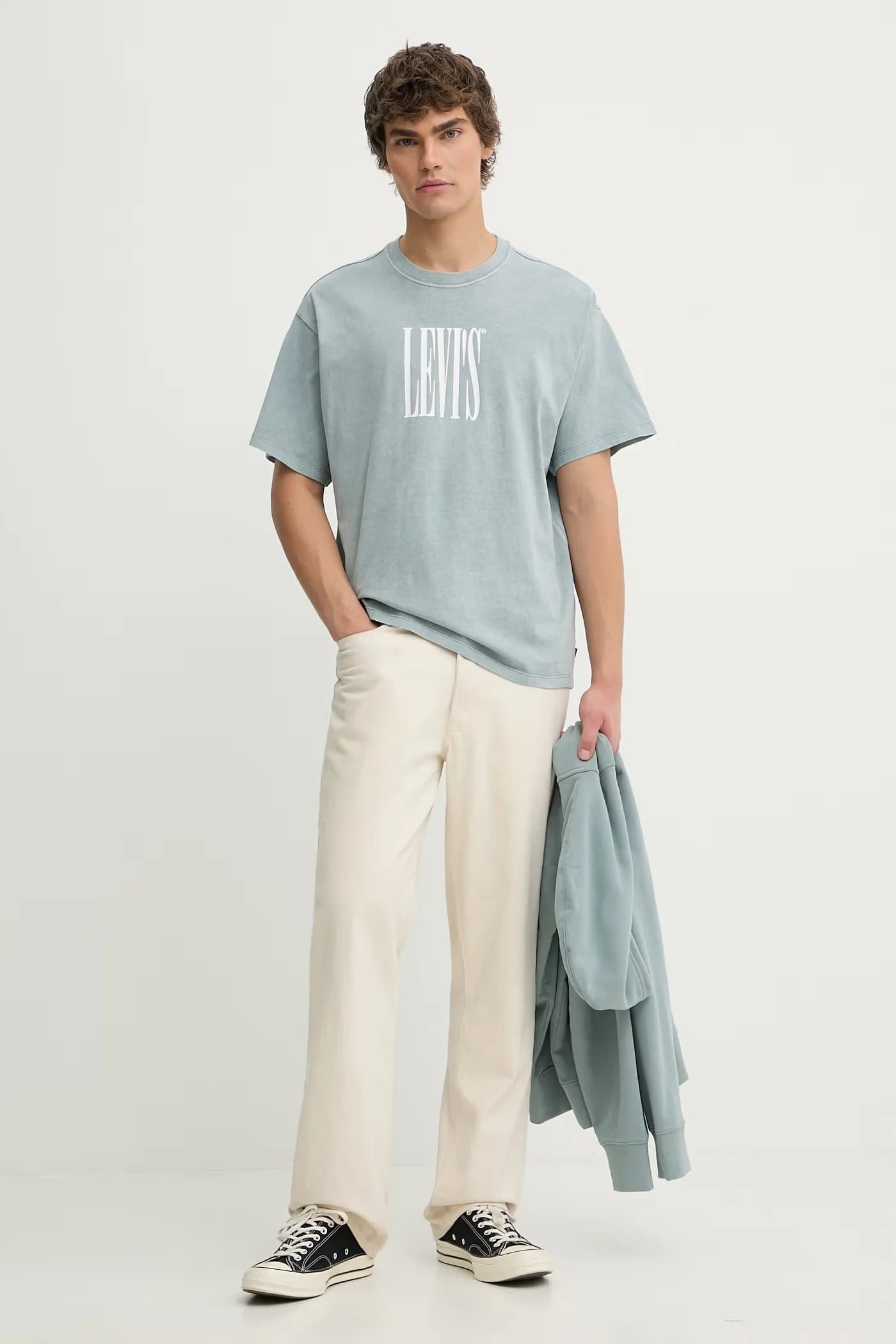 Хлопковая футболка VINTAGE FIT GRAPHIC - фото 2