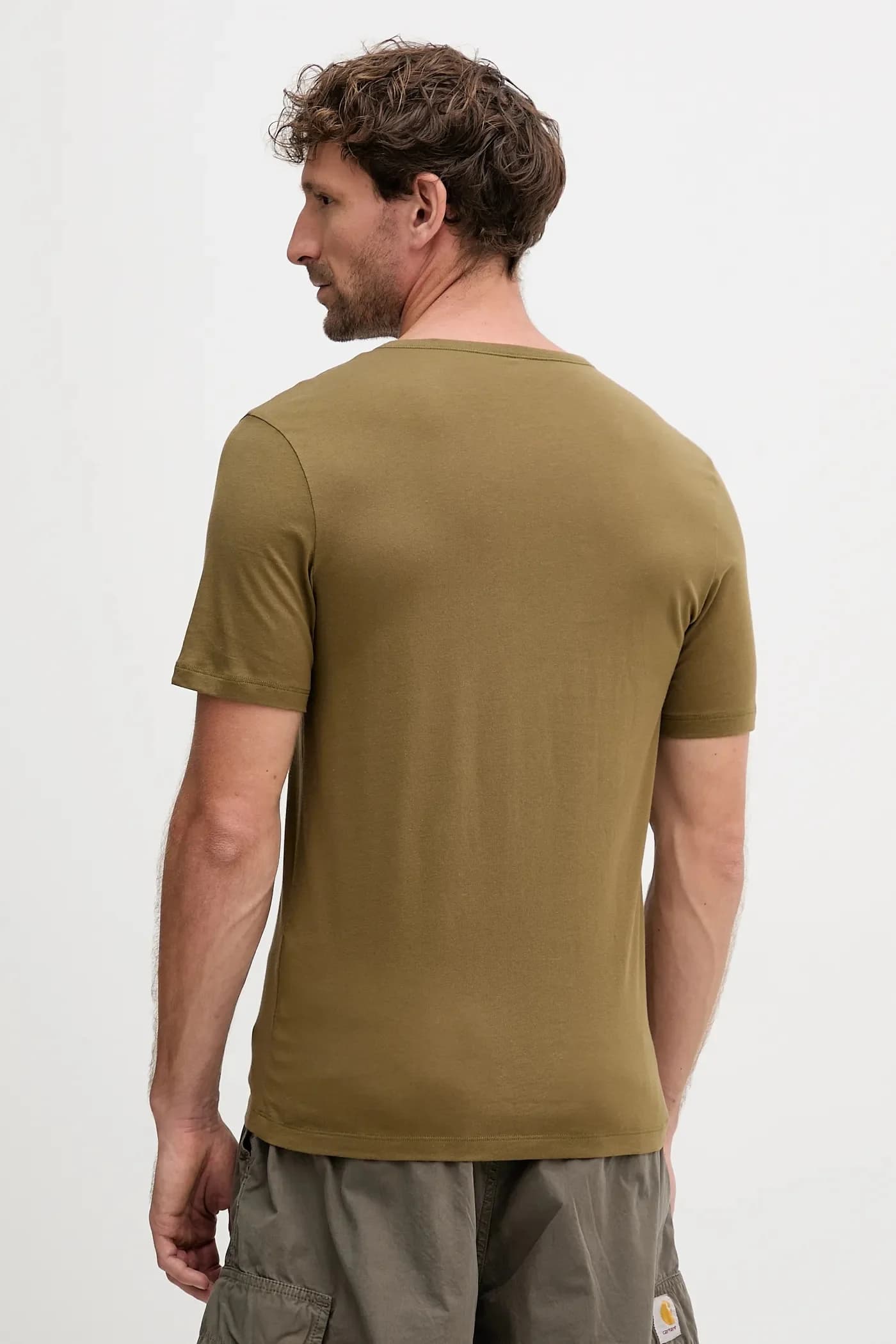 Комплект из 3 хлопковых футболок T-SHIRT RN TRIPLET P черный для мужчин - фото 6
