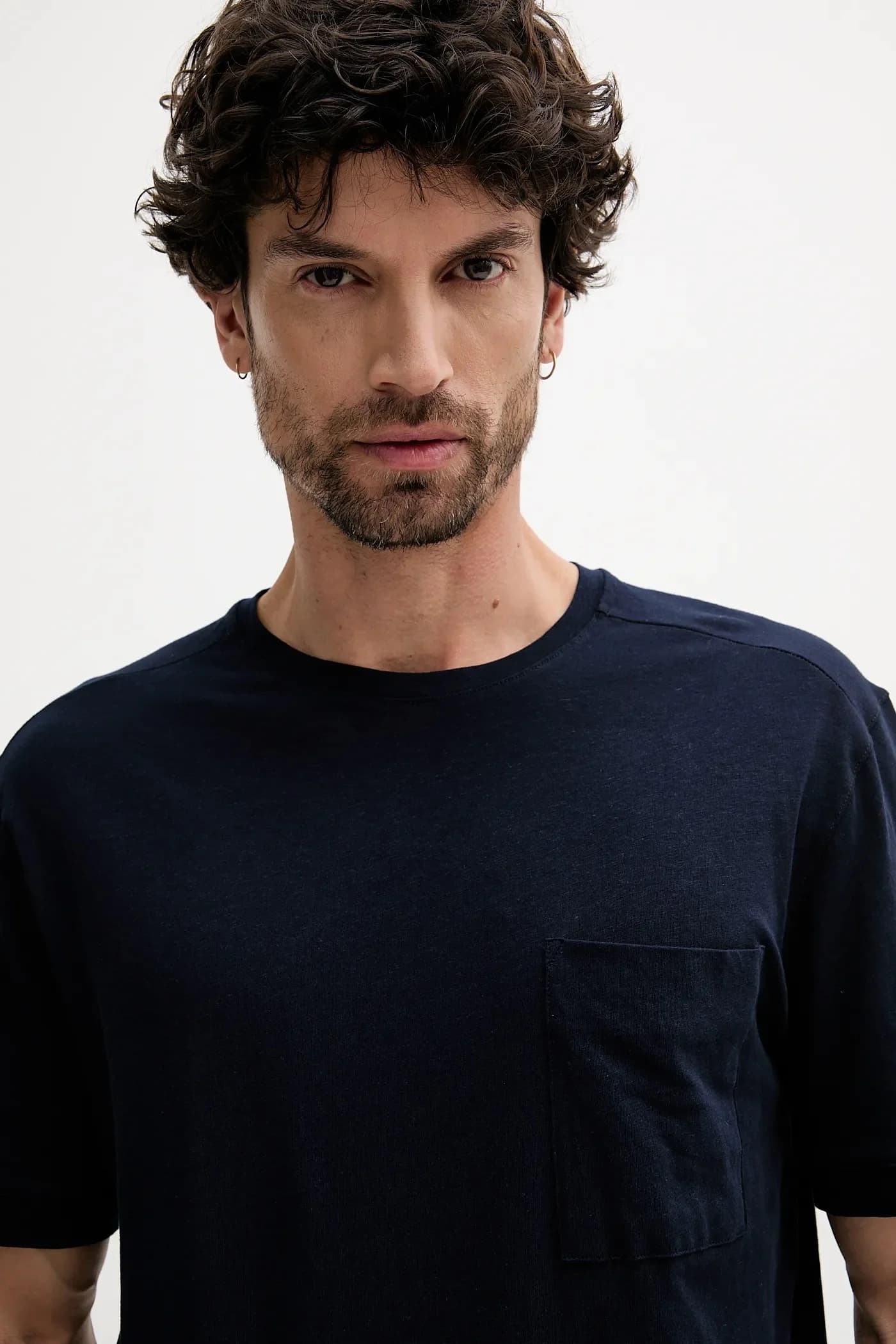 Футболка из смесового льна - фото 4