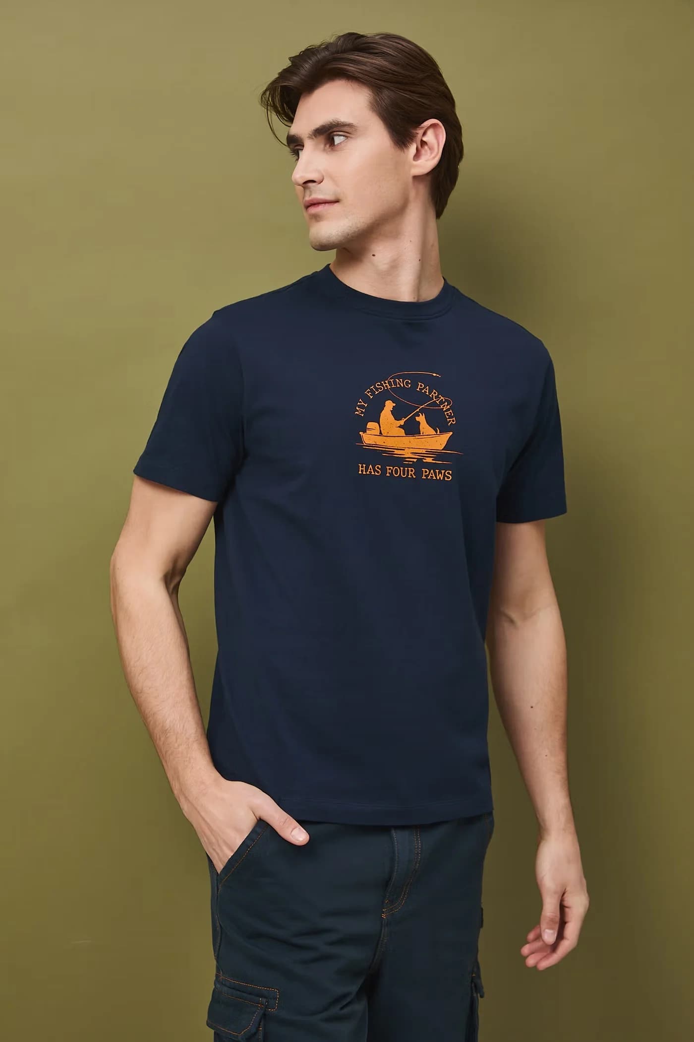 Мужская хлопковая футболка