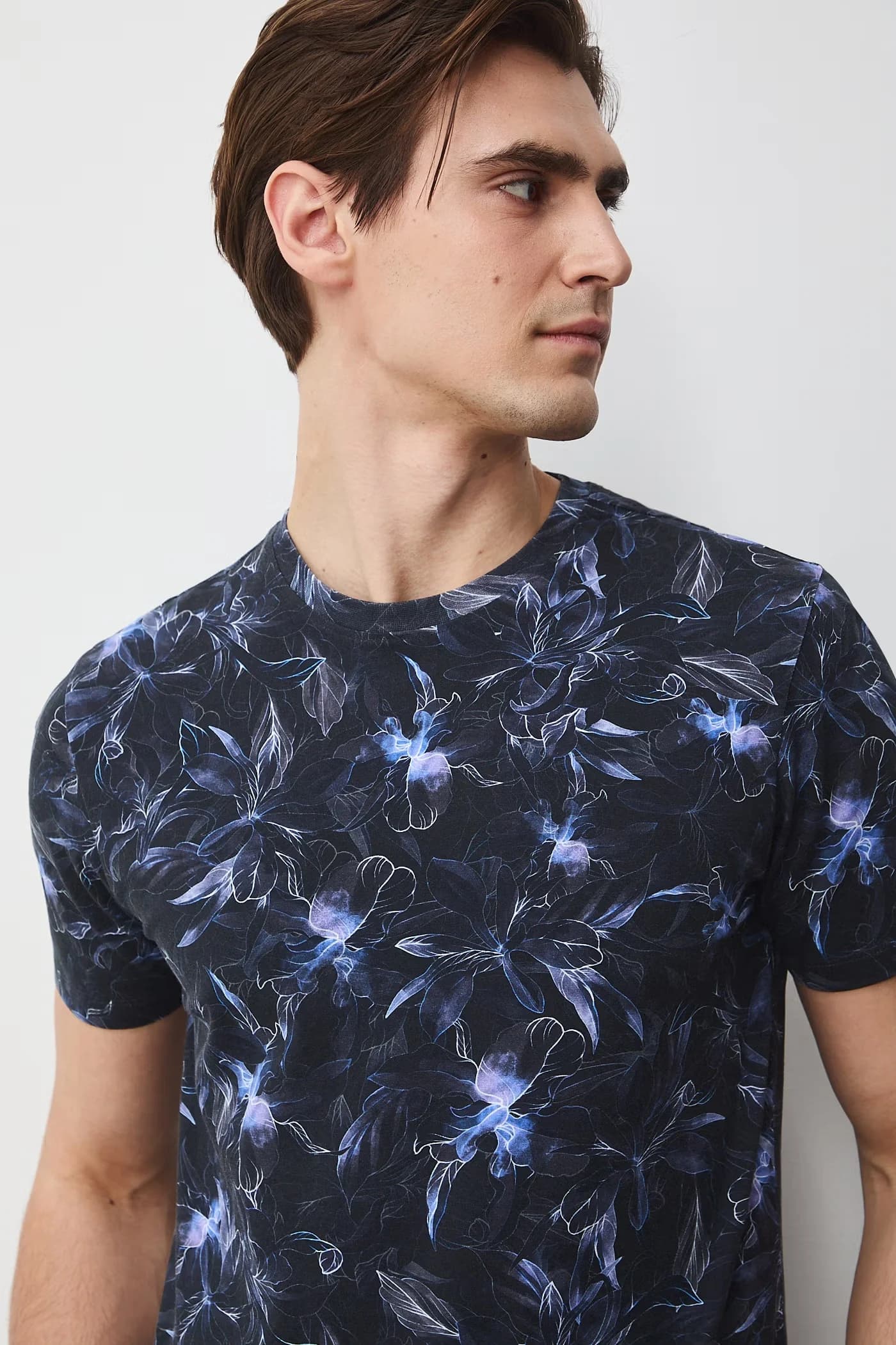 Мужская футболка из хлопка с эластаном - фото 4