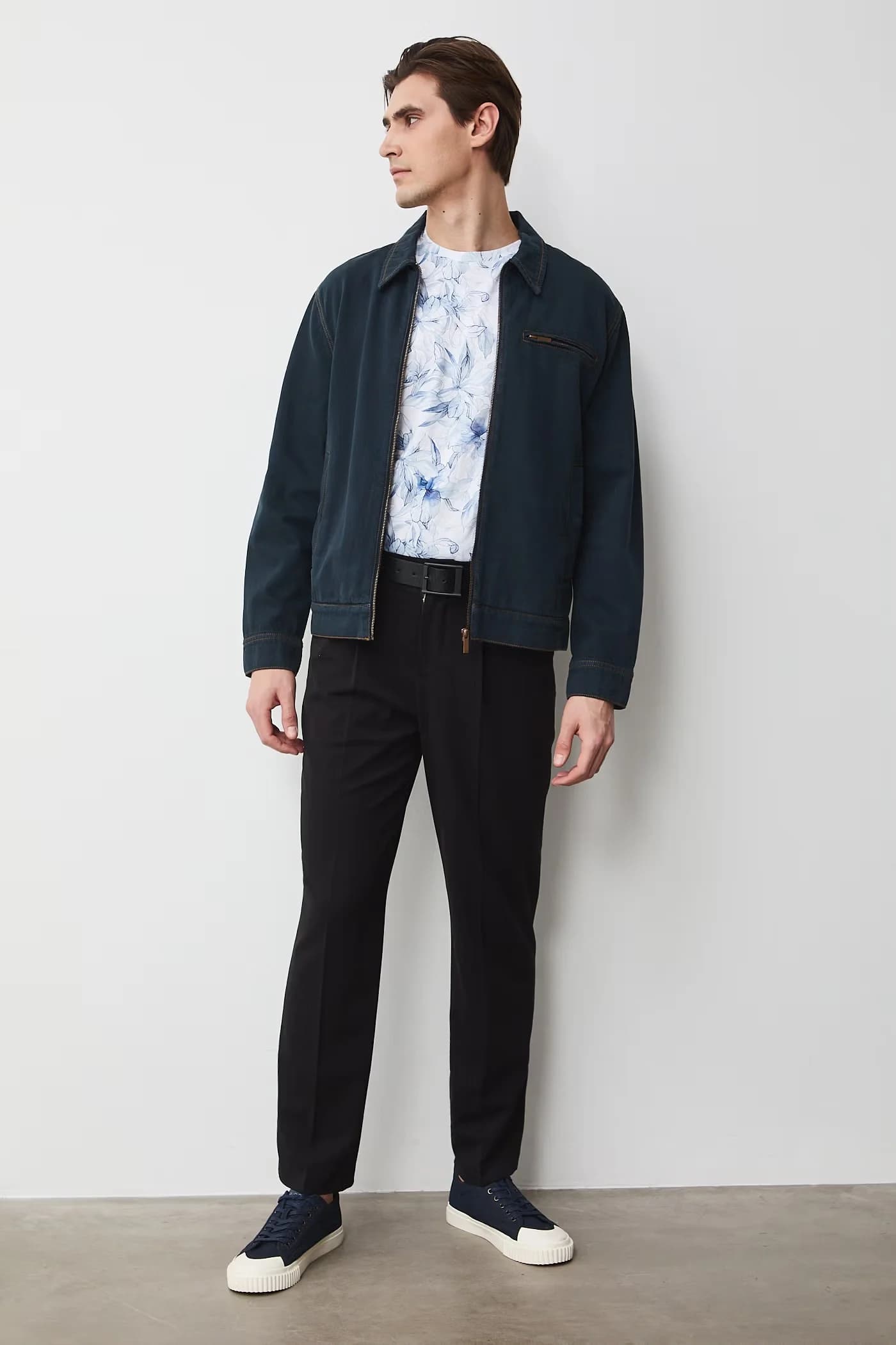 Мужская футболка из хлопка с эластаном - фото 2