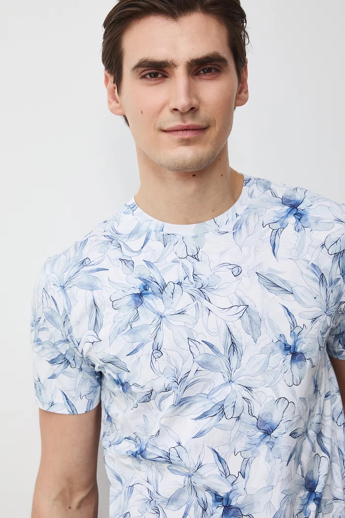 Мужская футболка из хлопка с эластаном - фото 4