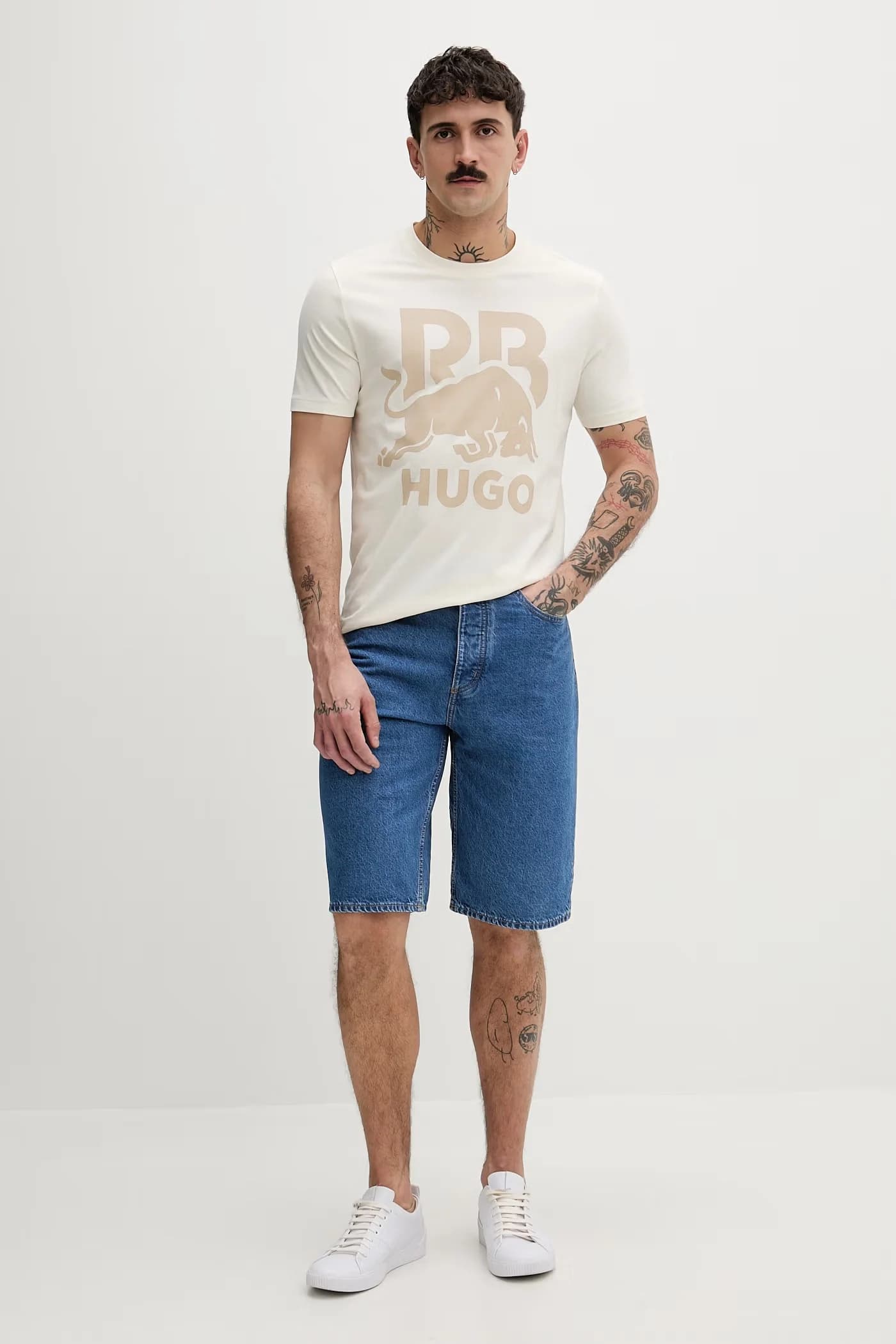 Мужская хлопковая футболка Dlix_RB - фото 2