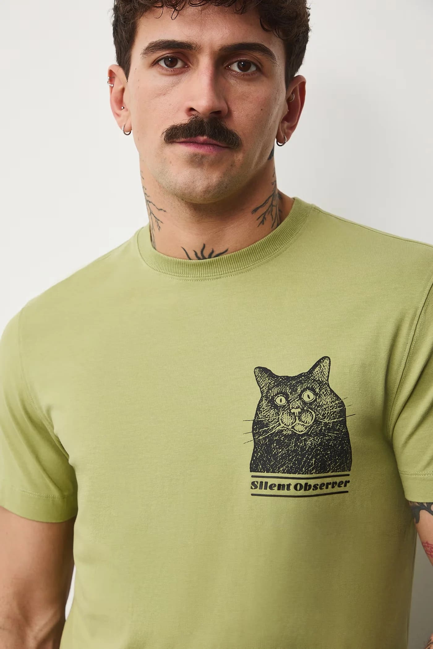 Мужская футболка из хлопка с эластаном - фото 5