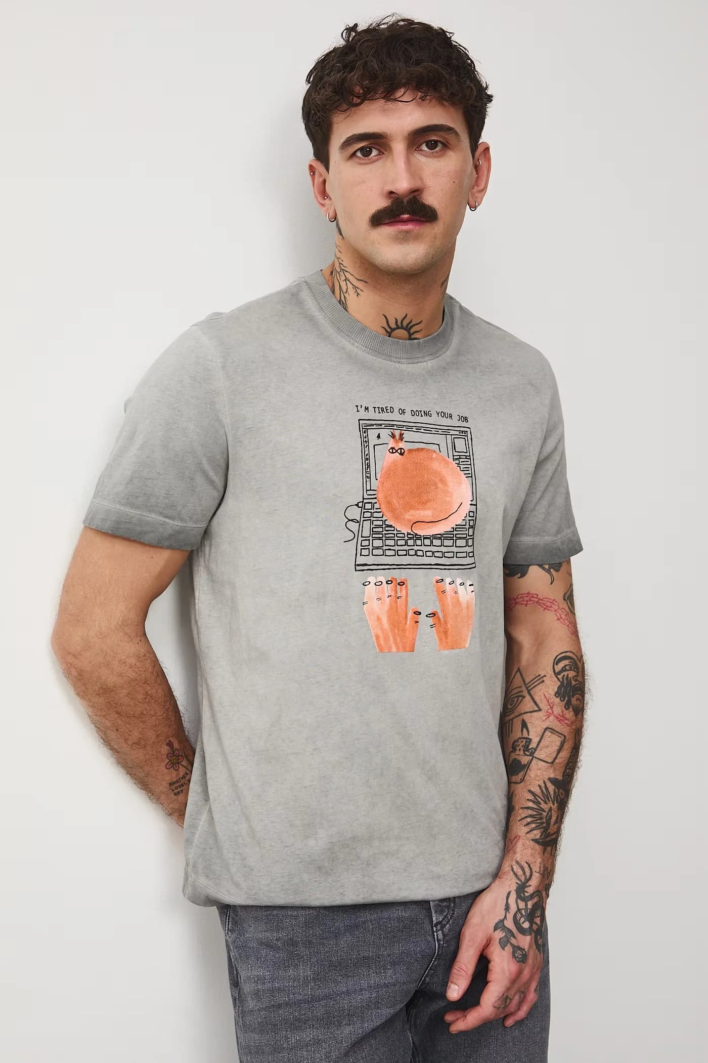 Мужская хлопковая футболка - фото 4