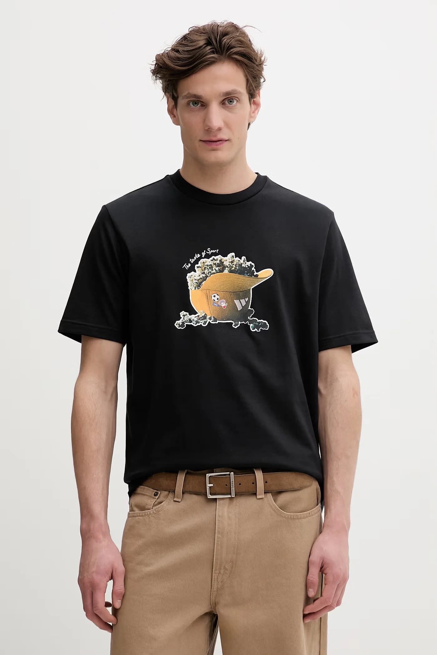 Хлопковая футболка с попкорном