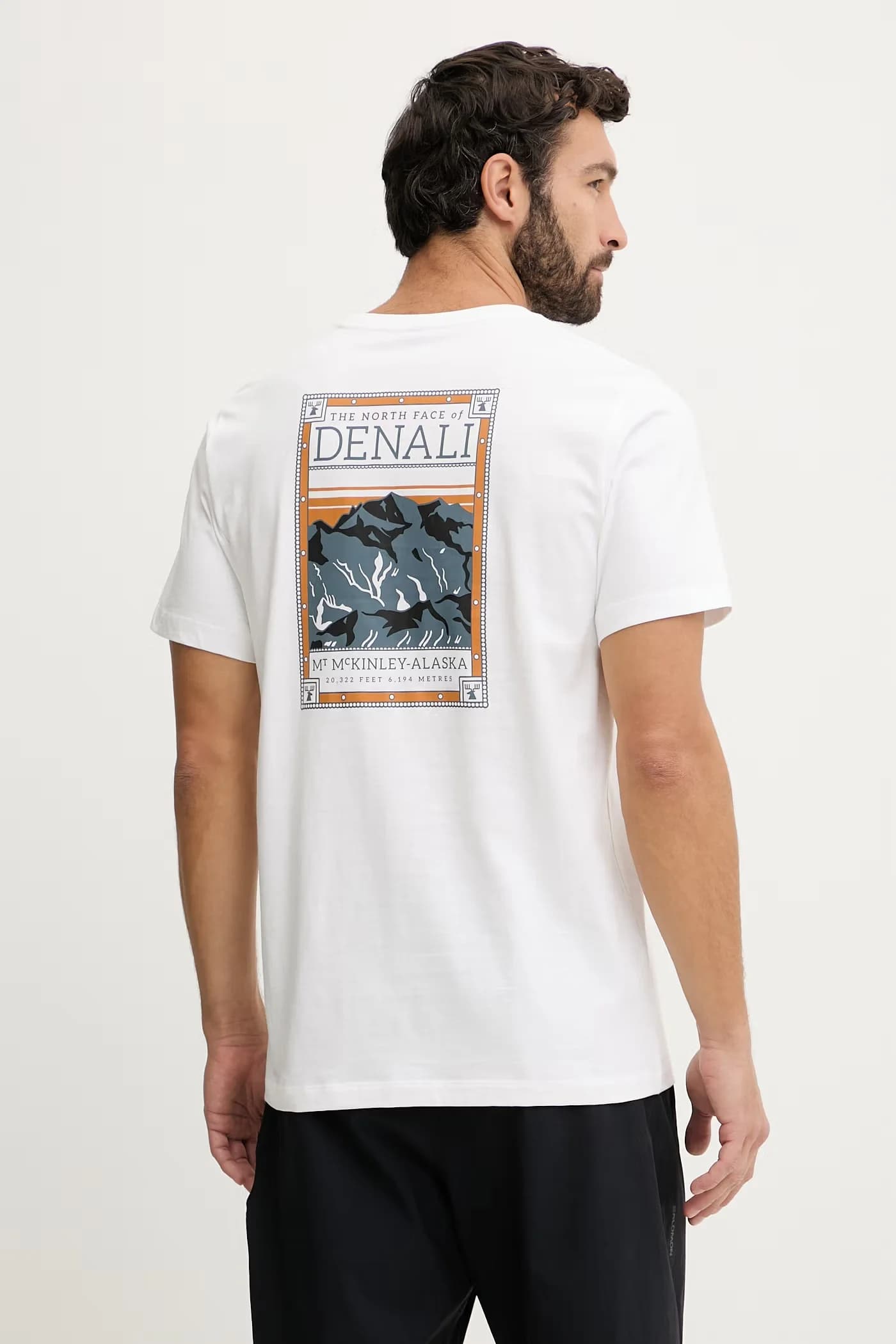 Хлопковая футболка GRAPHIC белая для мужчин