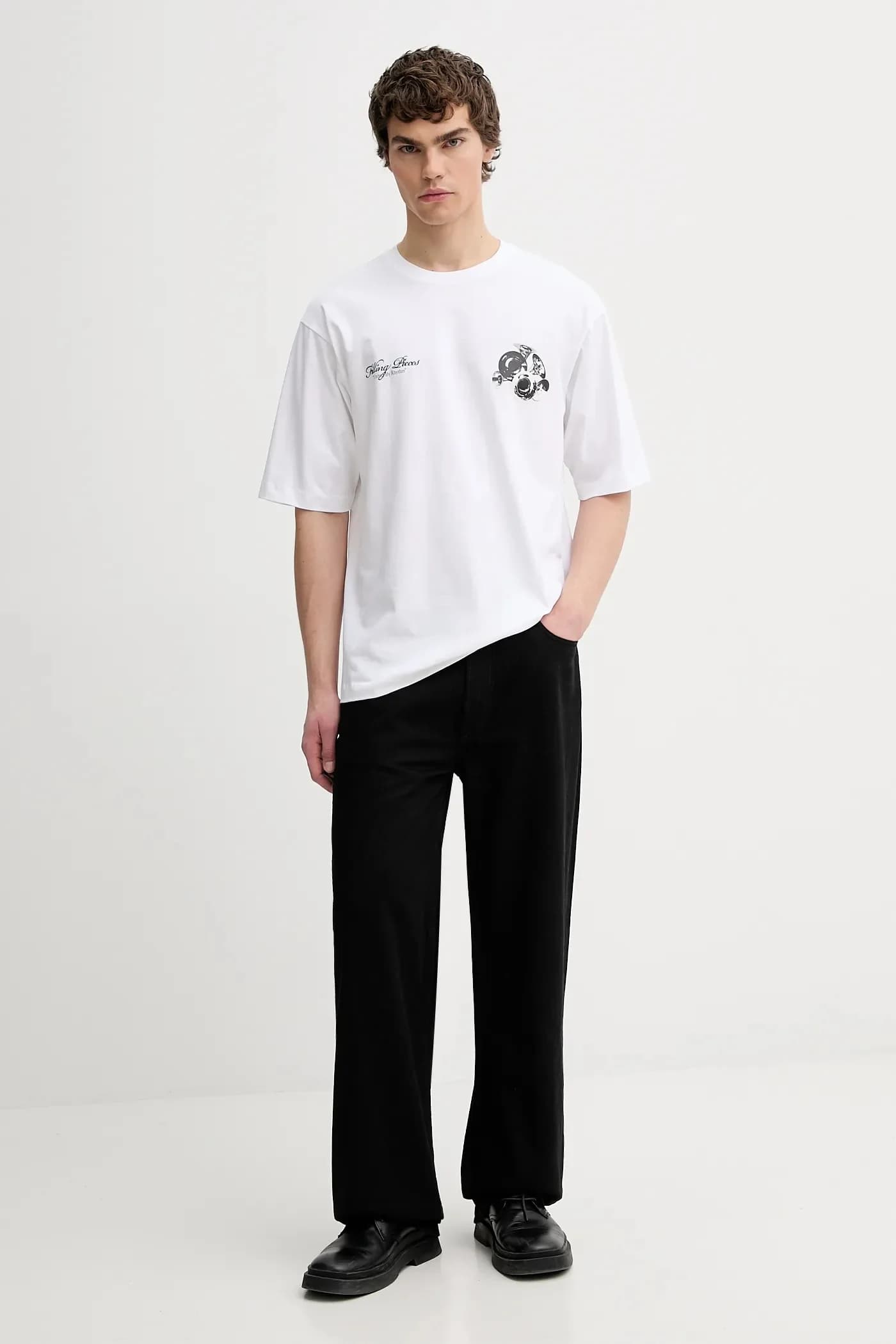 Хлопковая футболка Boxy Bouquet - фото 2