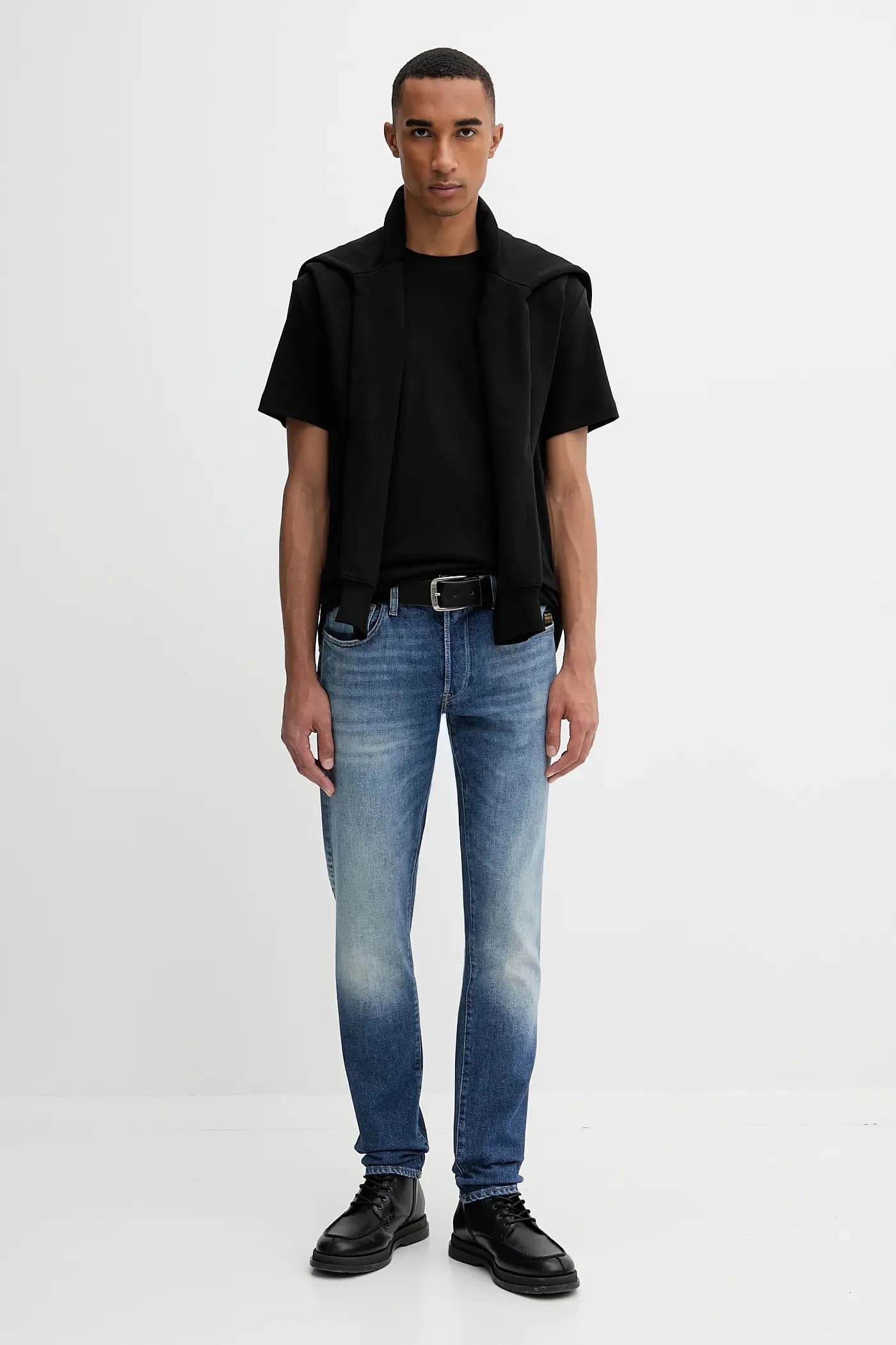 Хлопковая футболка с отделкой сзади - фото 2