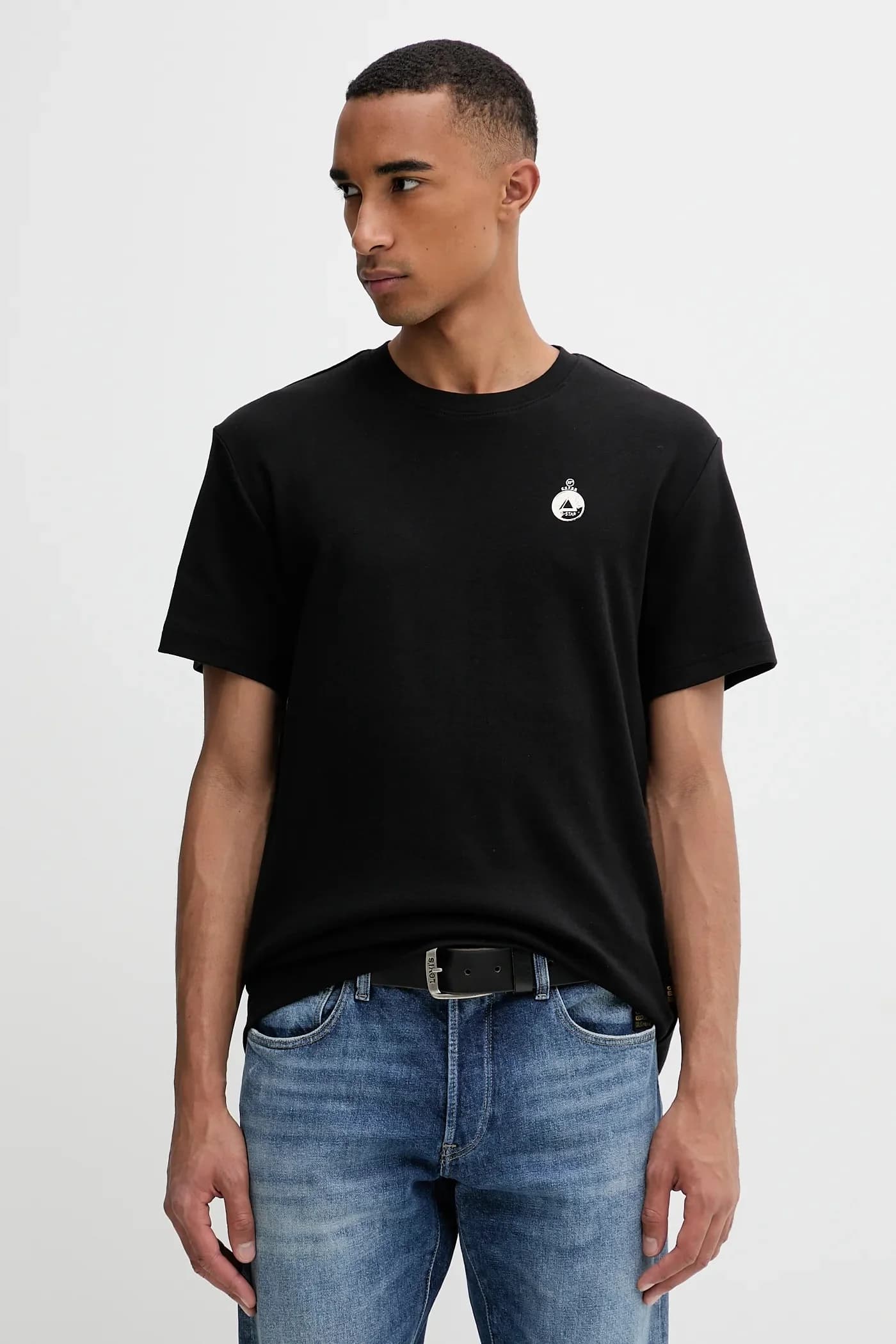 Хлопковая футболка с отделкой сзади - фото 3