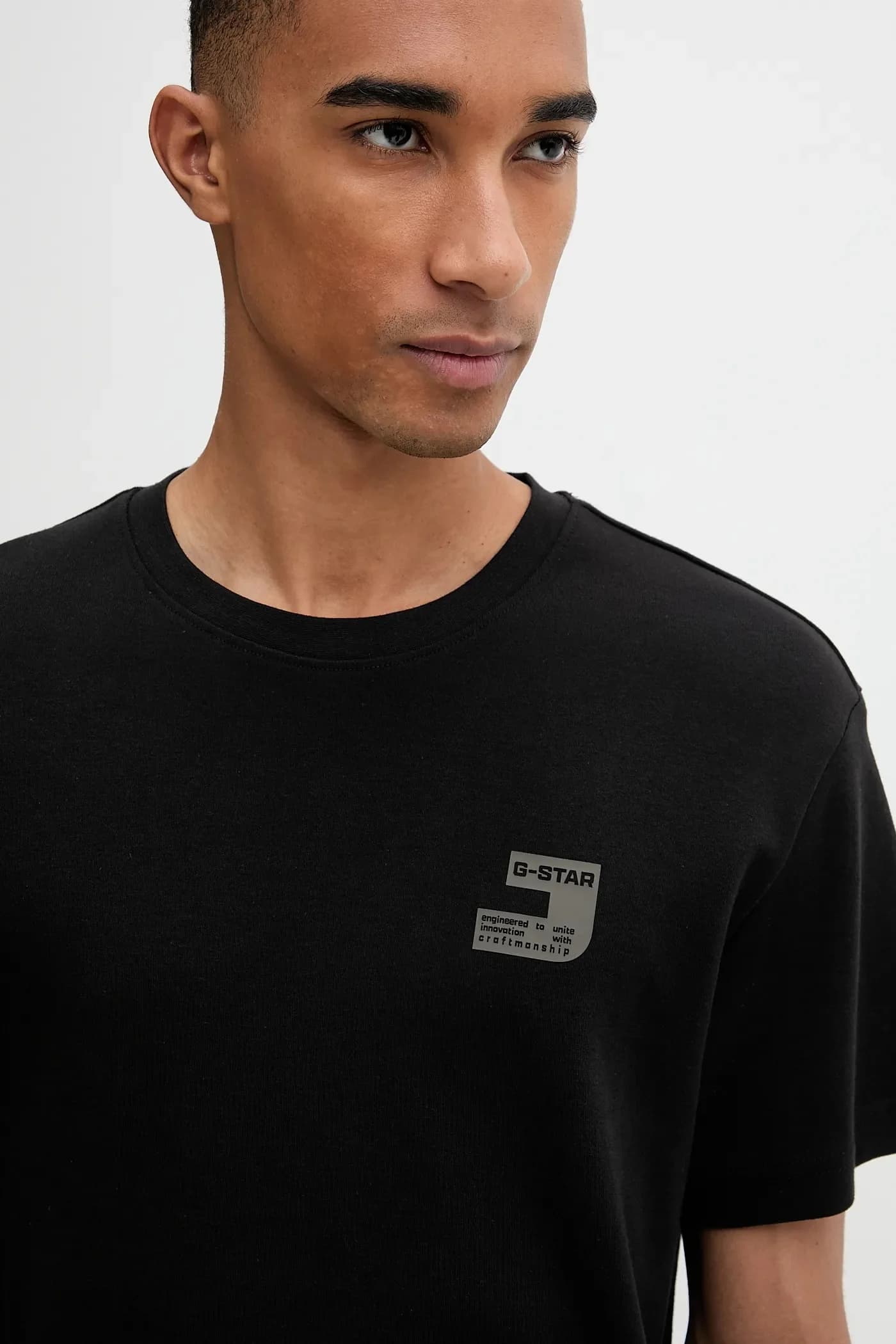 Хлопковая футболка с логотипом на груди - фото 5