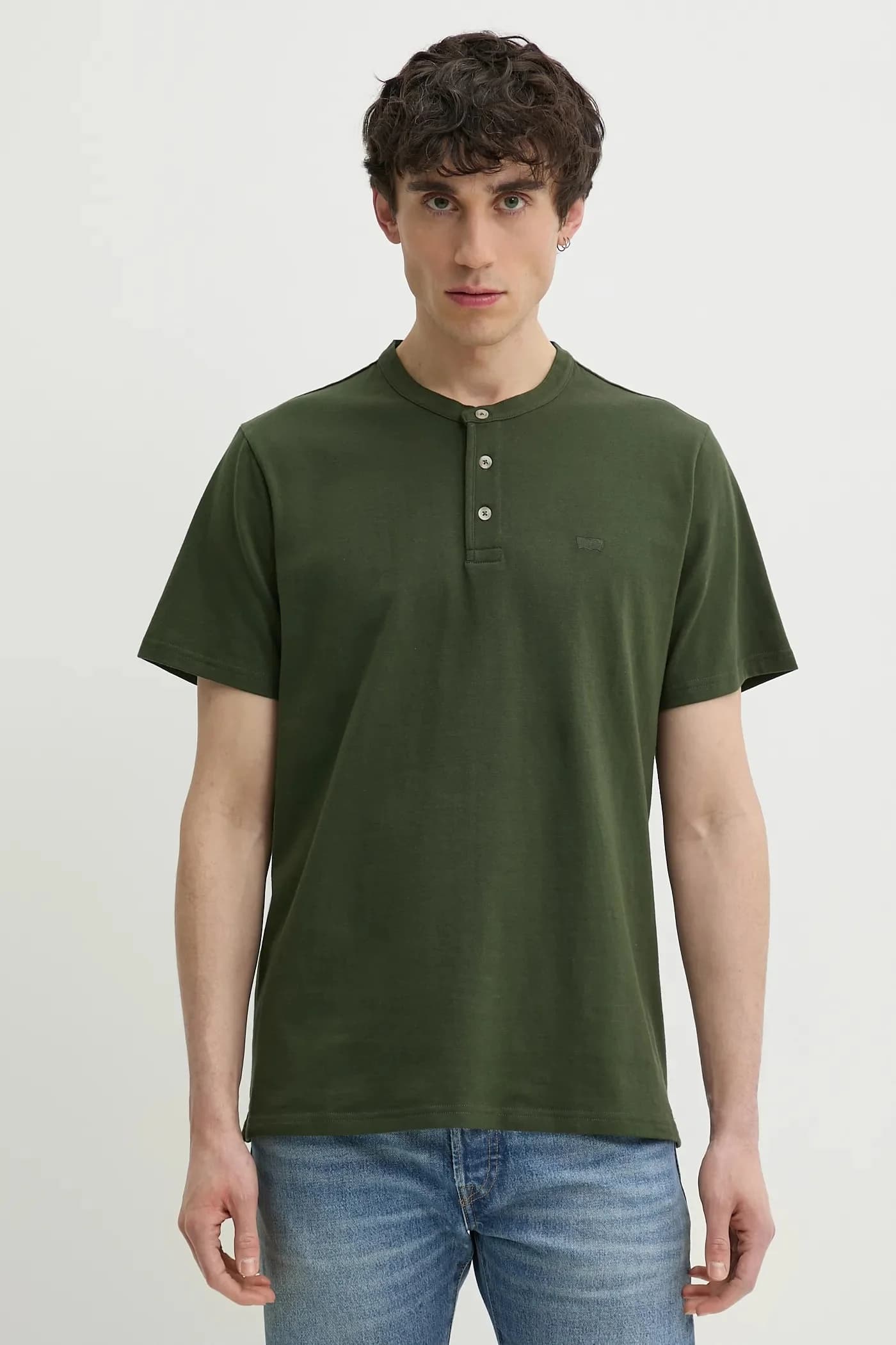 Хлопковая футболка SS HM HENLEY