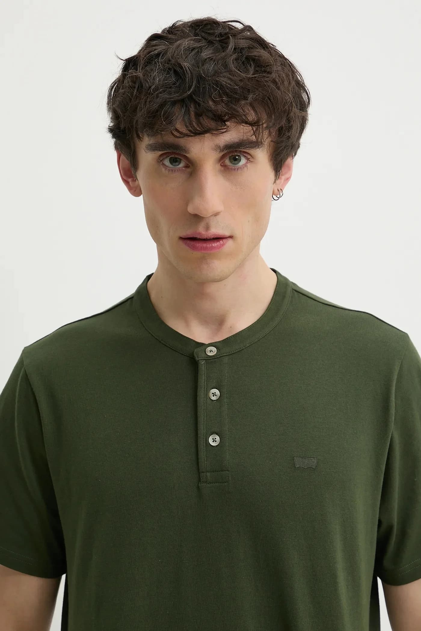 Хлопковая футболка SS HM HENLEY - фото 4