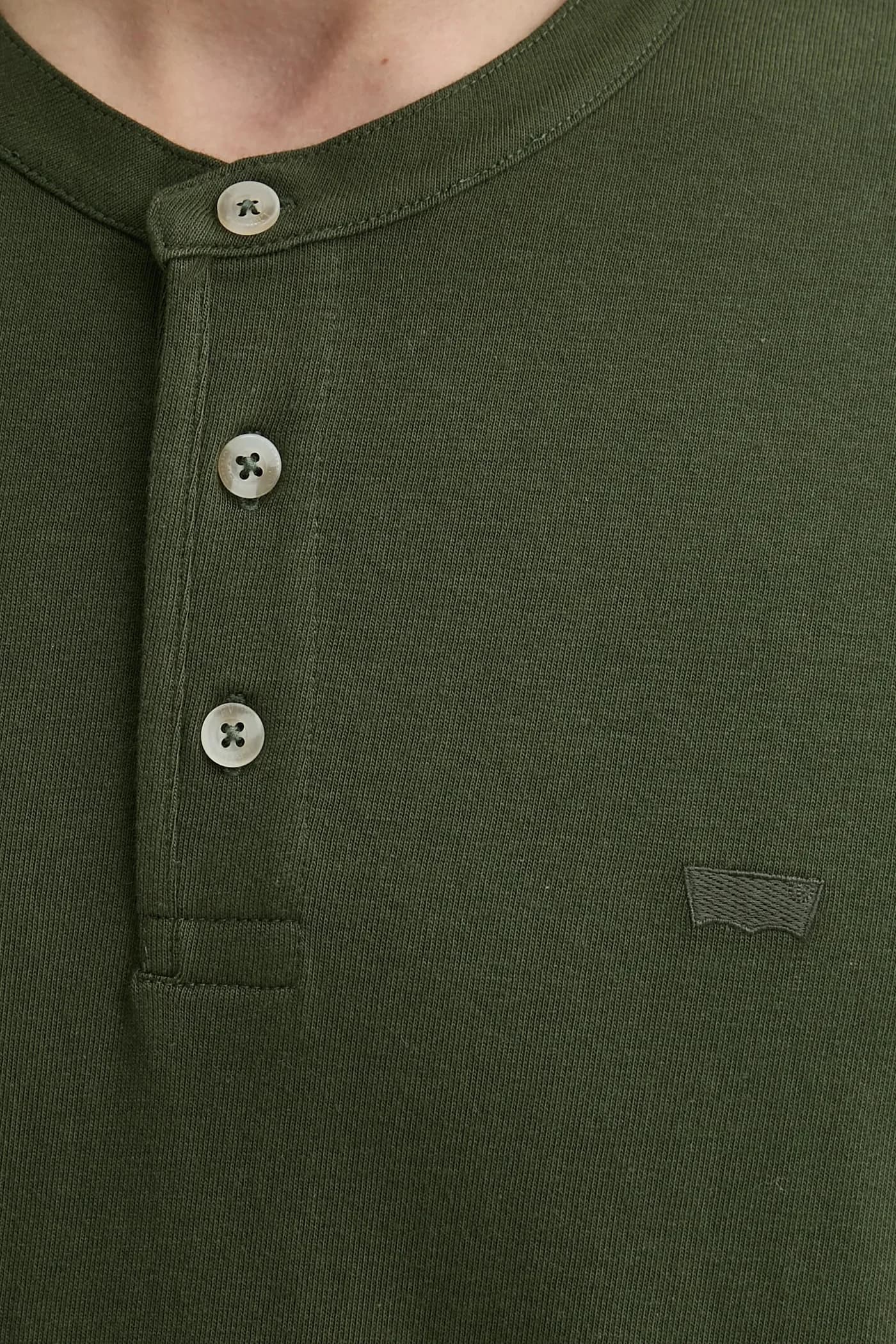 Хлопковая футболка SS HM HENLEY - фото 5