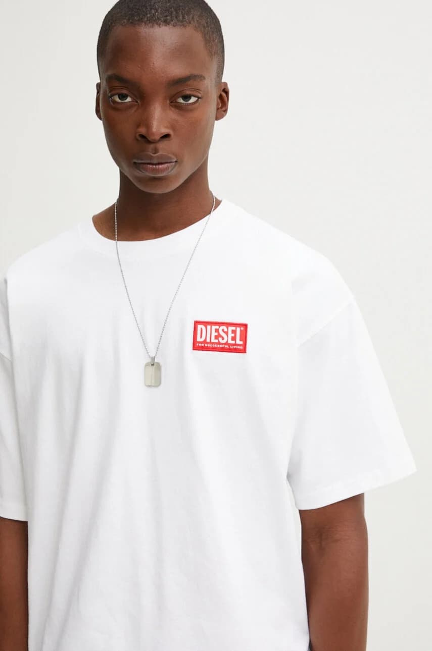 Хлопковая футболка T-BOXT-LAB