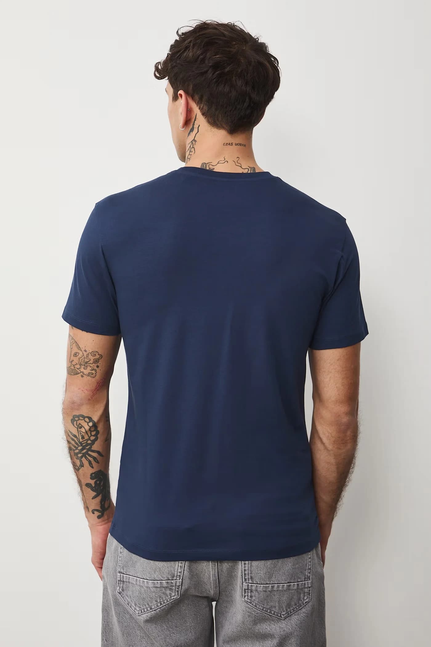 Мужская футболка из хлопка с эластаном - фото 3