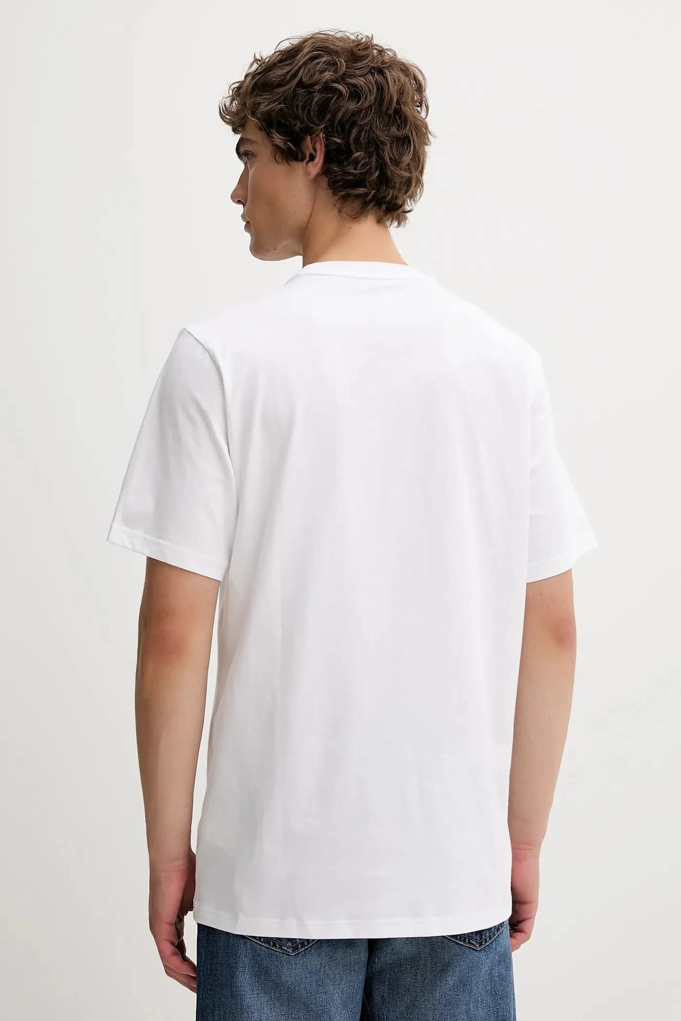 СИНЯЯ хлопковая футболка - фото 3