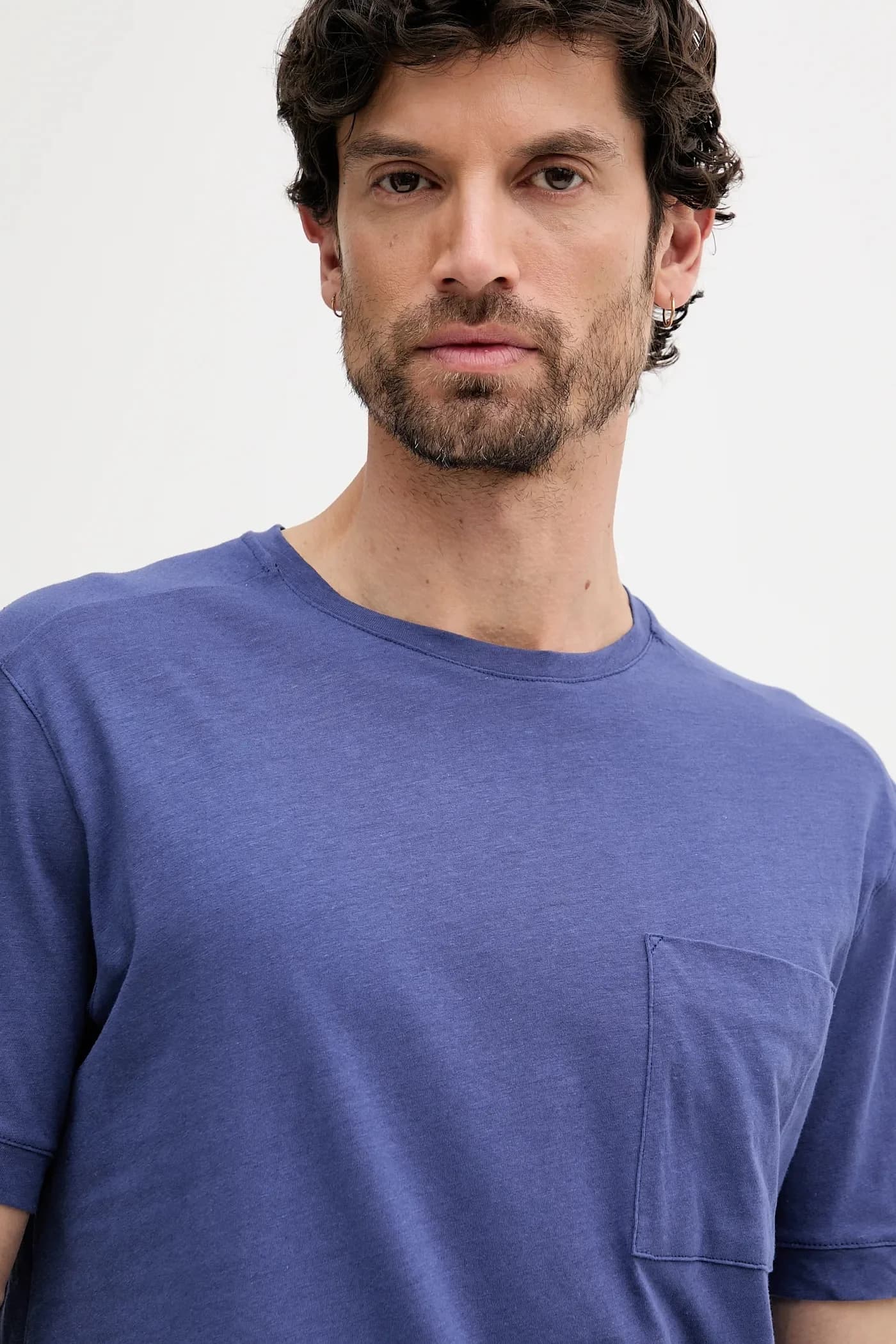 Футболка из смесового льна - фото 4