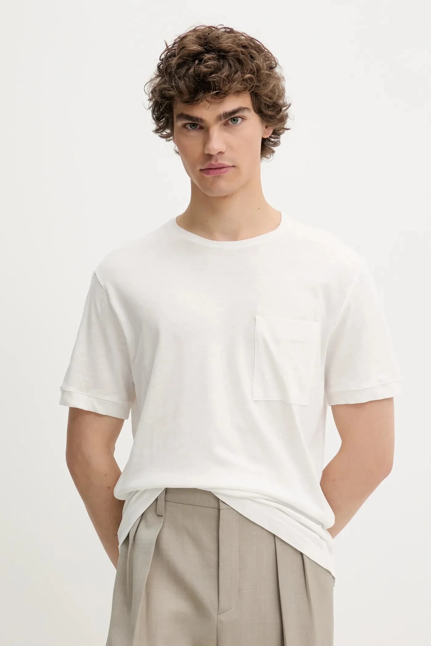 Футболка из смесового льна