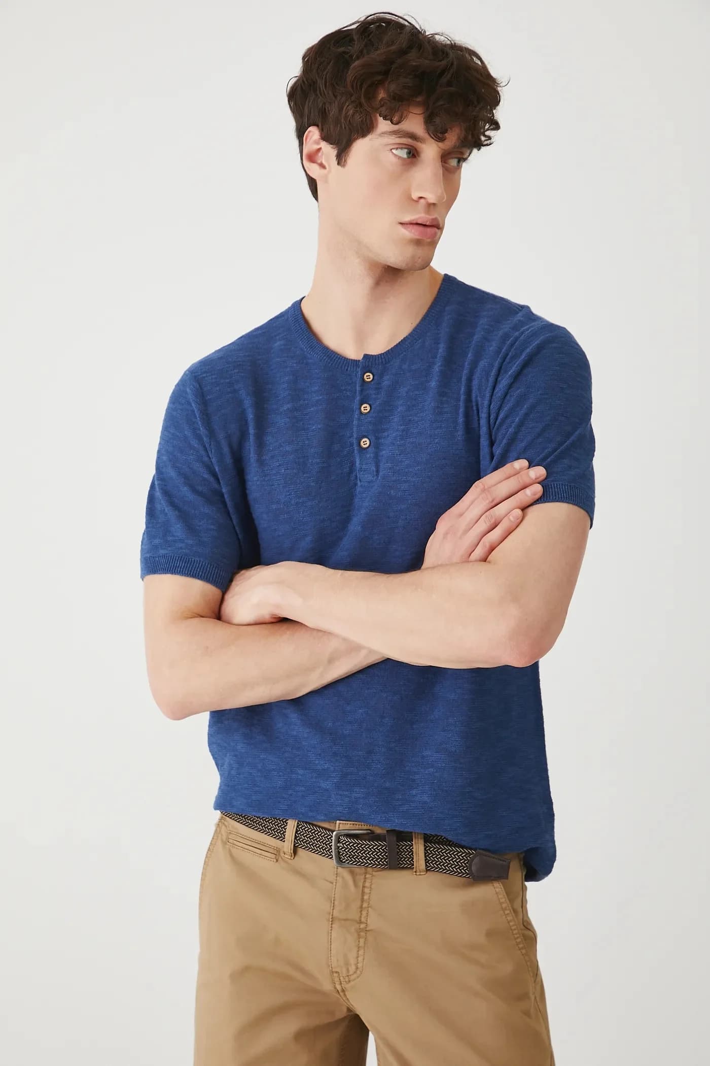 Футболка из смесового льна - фото 4