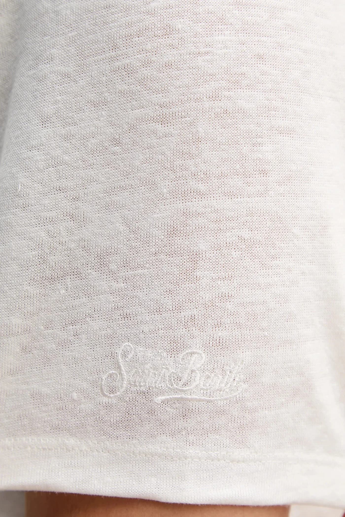 Льняная футболка - фото 5