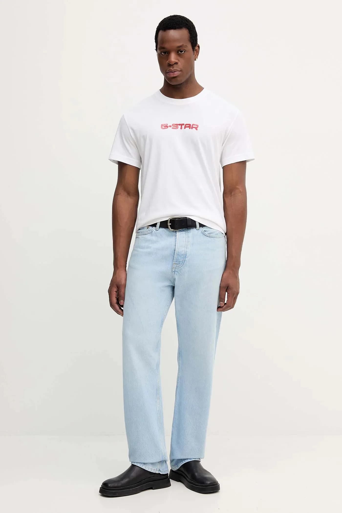 Хлопковая футболка с гелевым принтом - фото 2